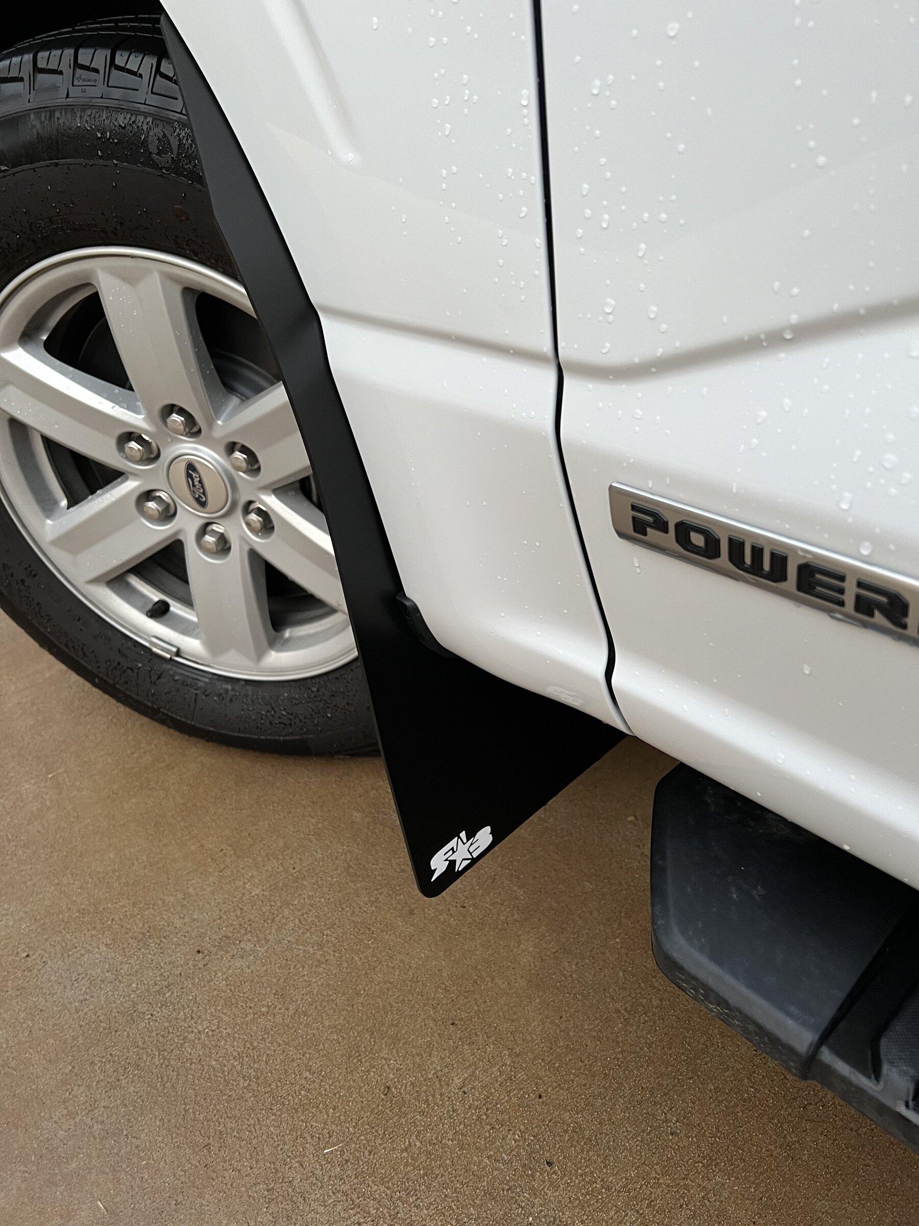 Ford F-150 Lightning RokBlokz Mud Flaps installed - review IMG_7500