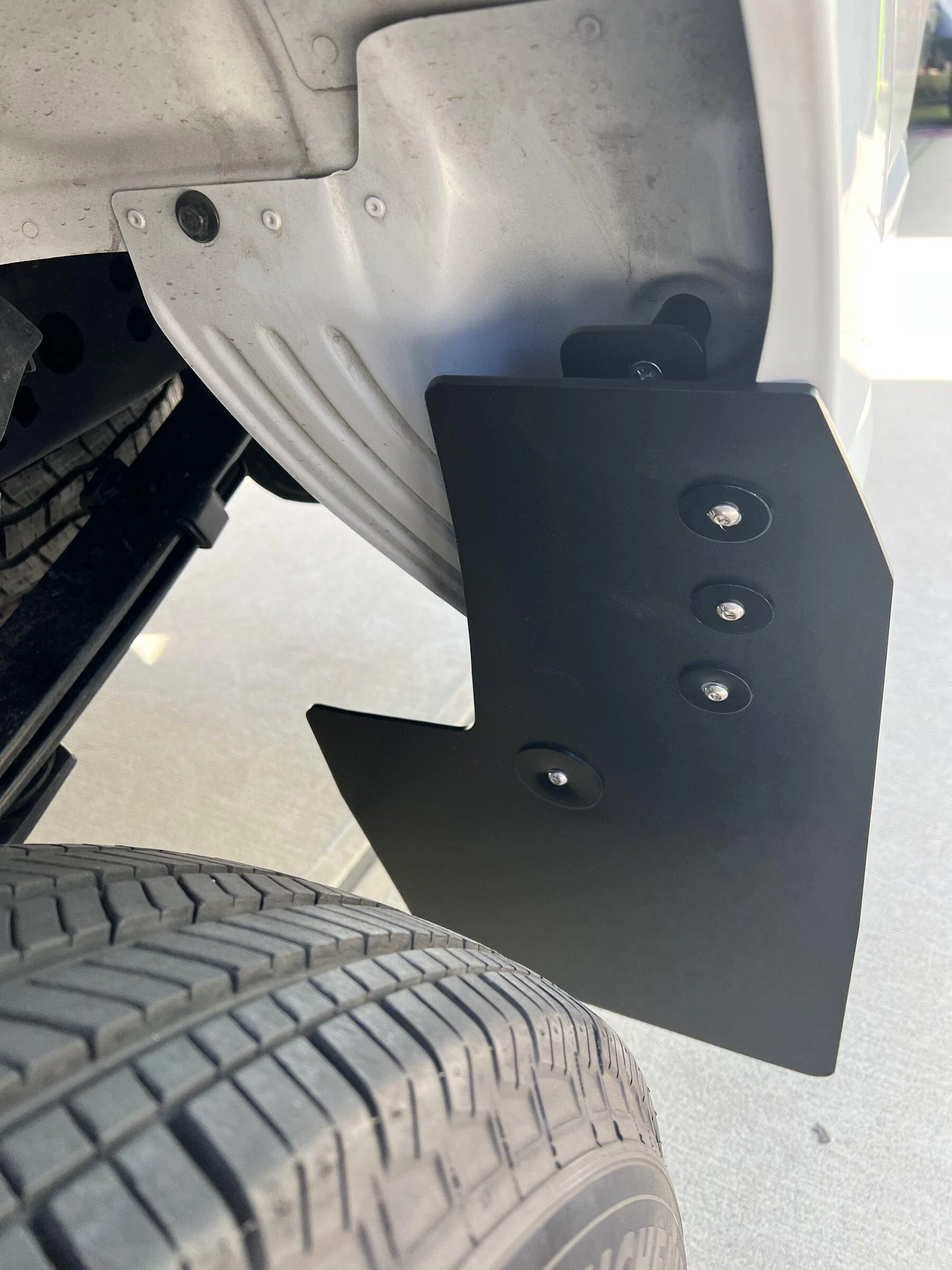 Ford F-150 Lightning RokBlokz Mud Flaps installed - review IMG_7512