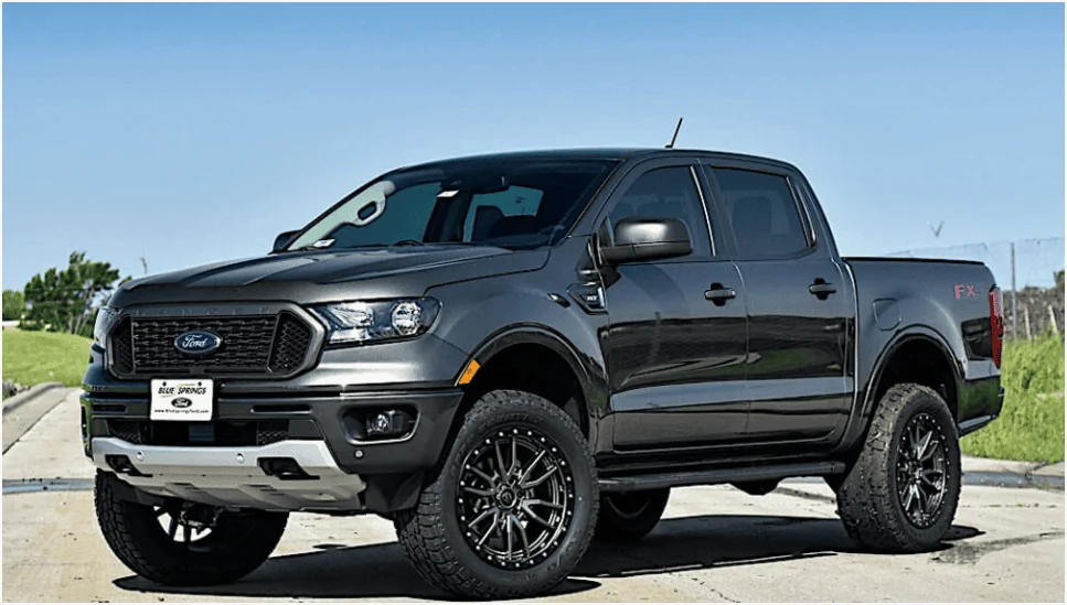 Ford F-150 Lightning Agate Black with Fuel Rebel 6's 1644000392613