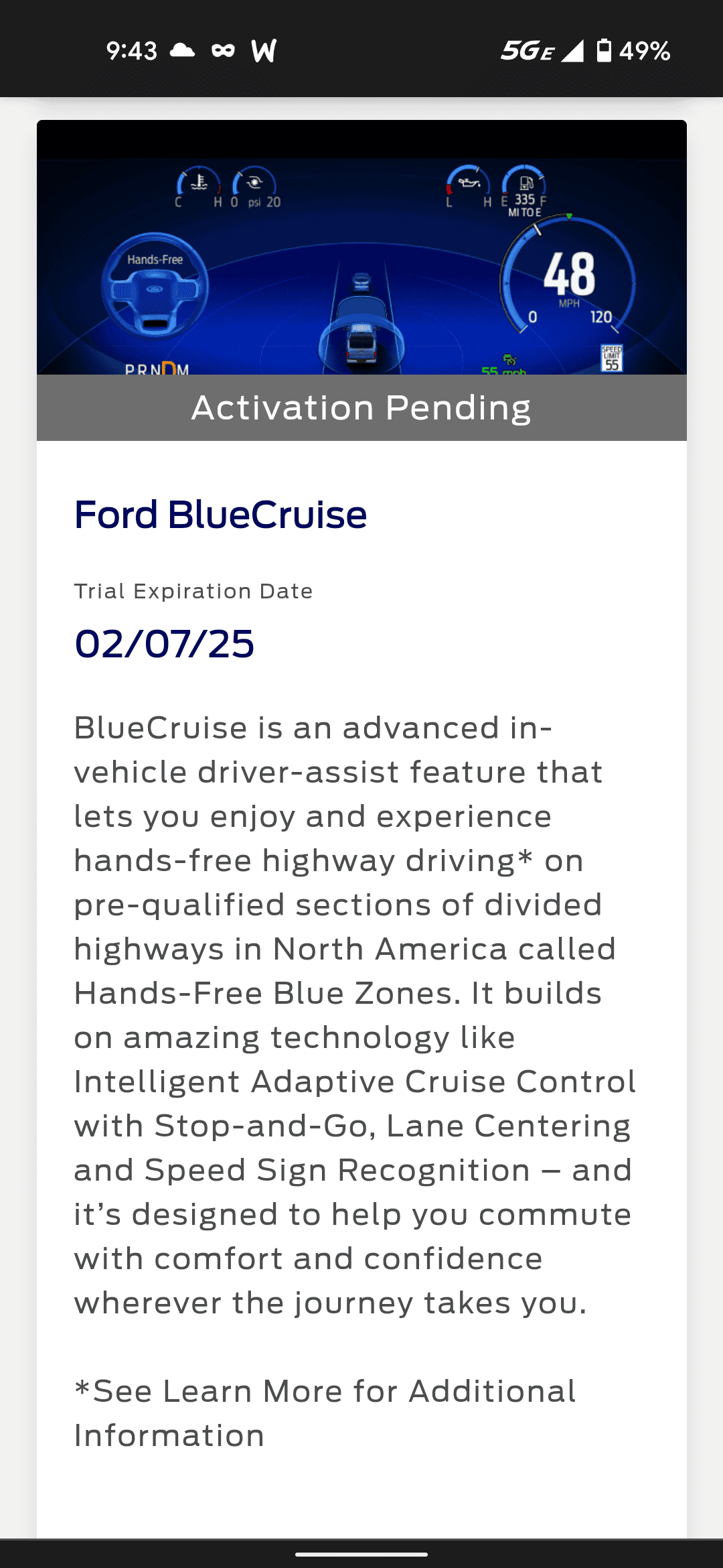Ford F-150 Lightning FordPass activating.. but connected services pending. Screenshot_20220208-214343