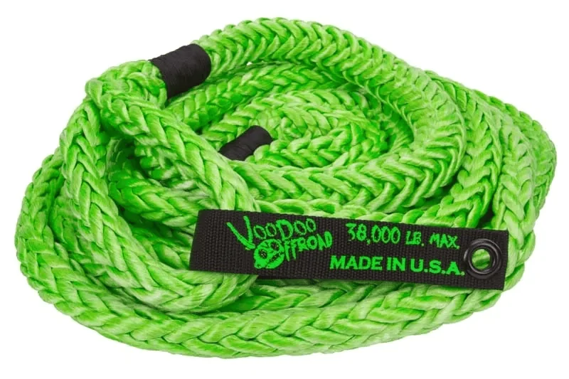 Ford F-150 Lightning Voodoo Off-Road Kinetic 7/8in x 30ft Green Recovery Rope With Rope Bag 1300002 1644525842377-png