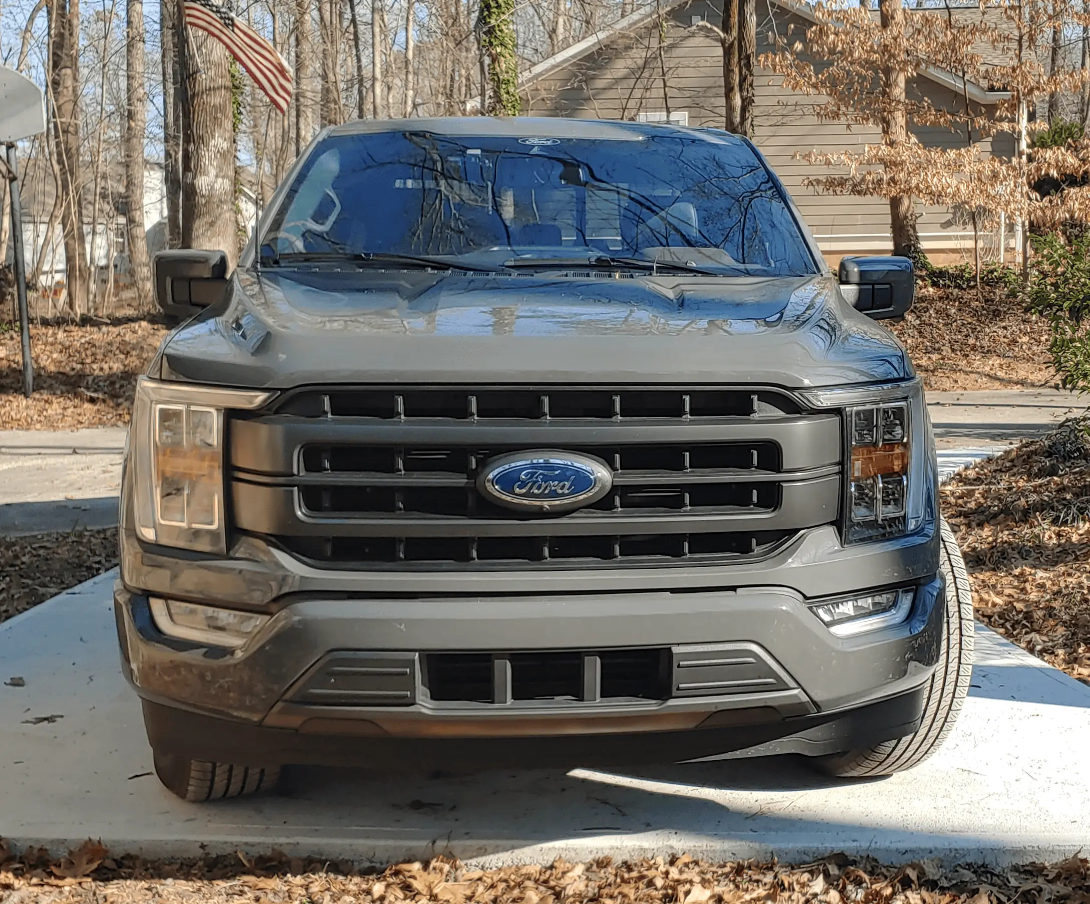 Ford F-150 Lightning Replaced my Lariat Sport Grille with "Raptorish" Grille Old Lariat Grill