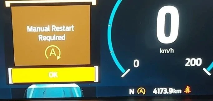 Ford F-150 Lightning Manual Restart Required error