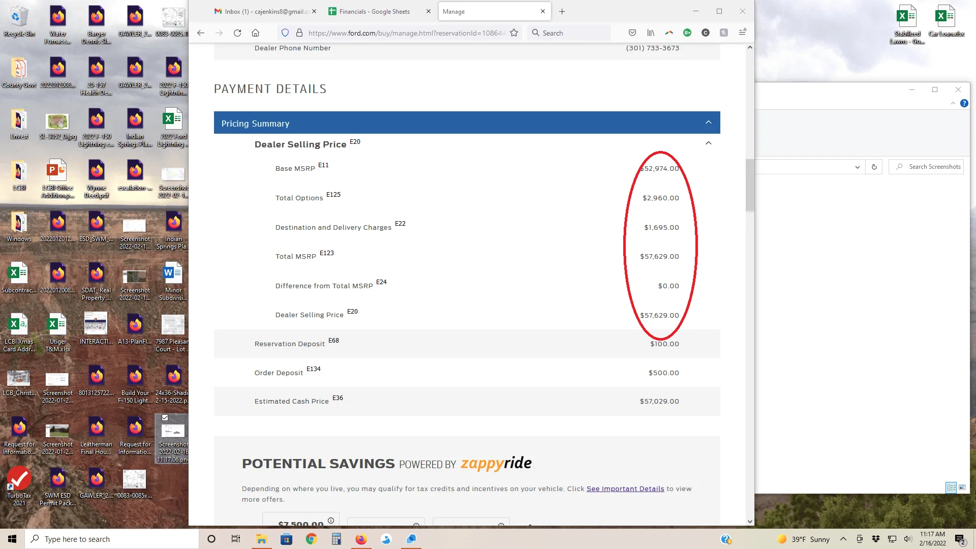 Ford F-150 Lightning Question for Dealer(s) Screenshot 2022-02-16 11.17.40