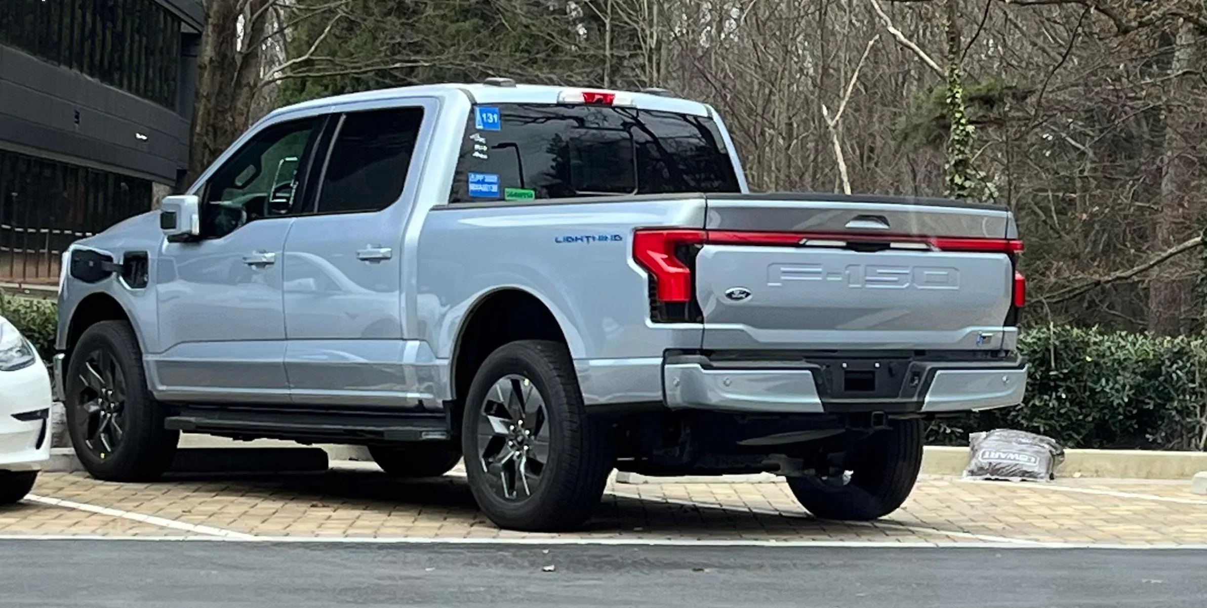 Ford F-150 Lightning Iced Blue Silver Metallic Lightning next to Iconic Silver Metallic (image request) lightning