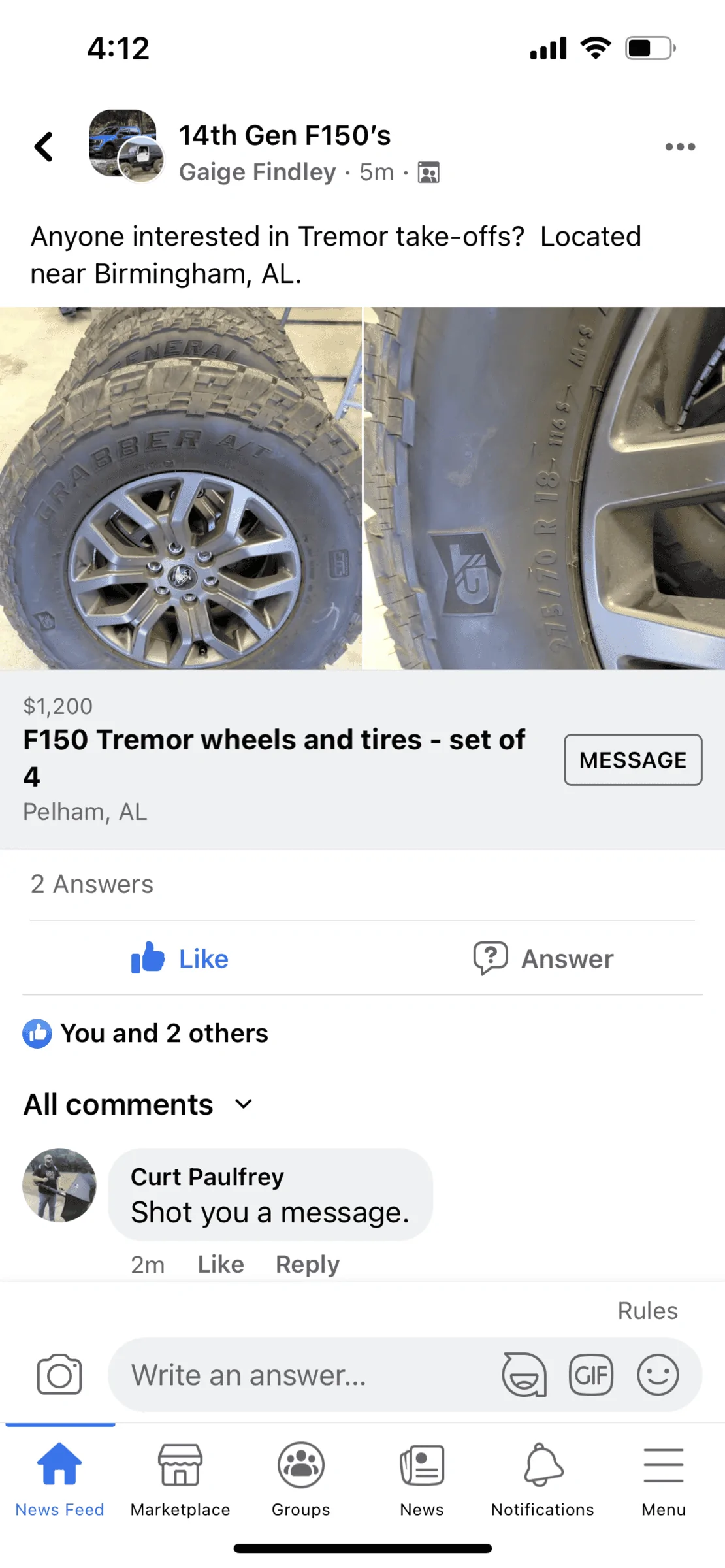 Ford F-150 Lightning Want to Buy 2021 F150 Tremor Wheels C6C08862-9725-45B1-9A2F-65FF6832B173