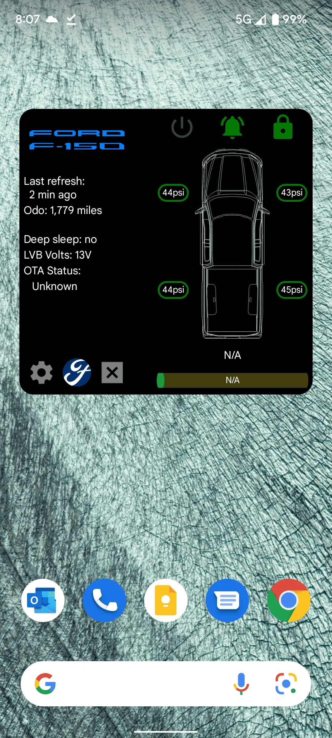Ford F-150 Lightning Android widget Screenshot_20220302-080710