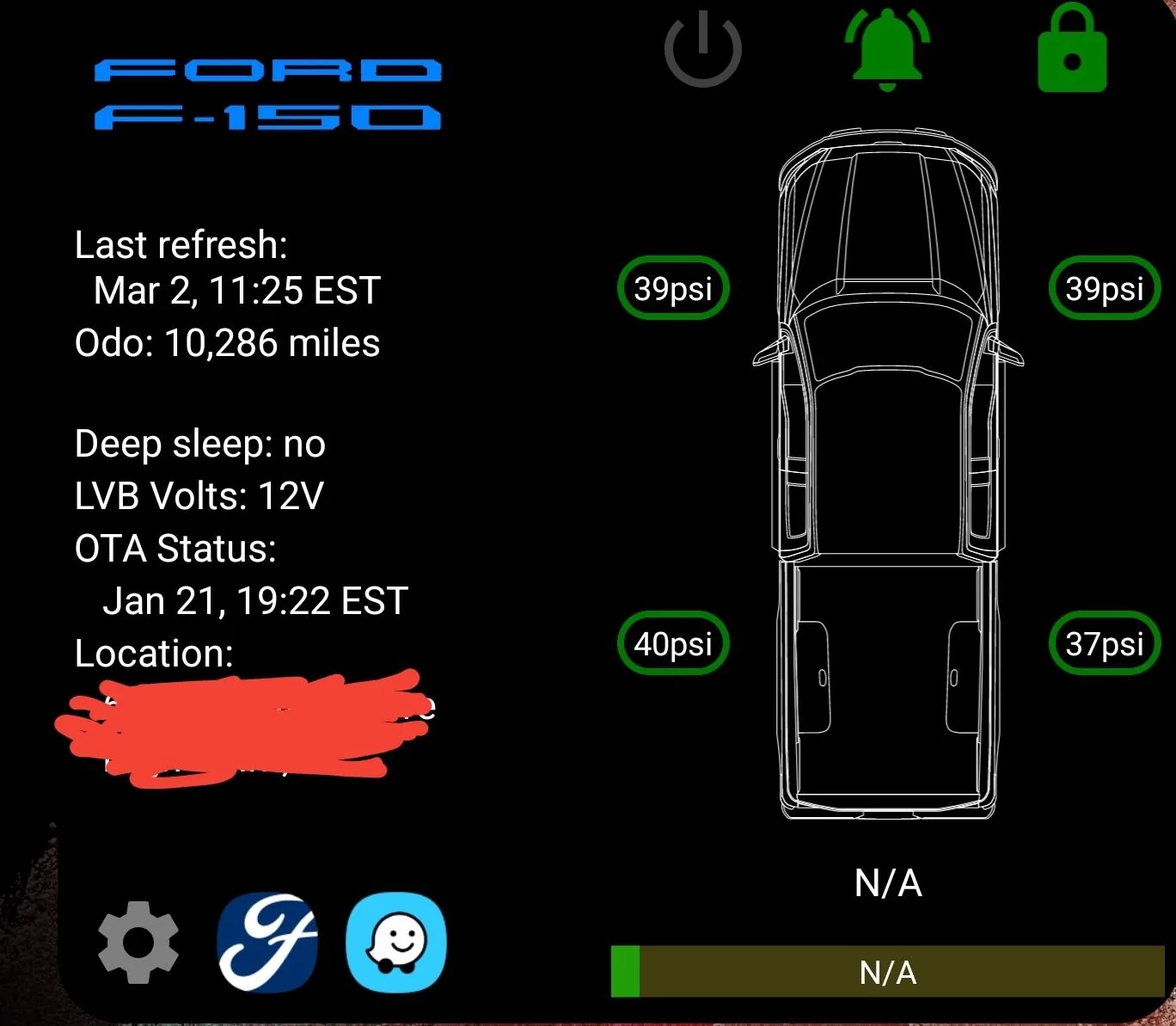 Ford F-150 Lightning Android widget Screenshot_20220302-113225_One UI Hom