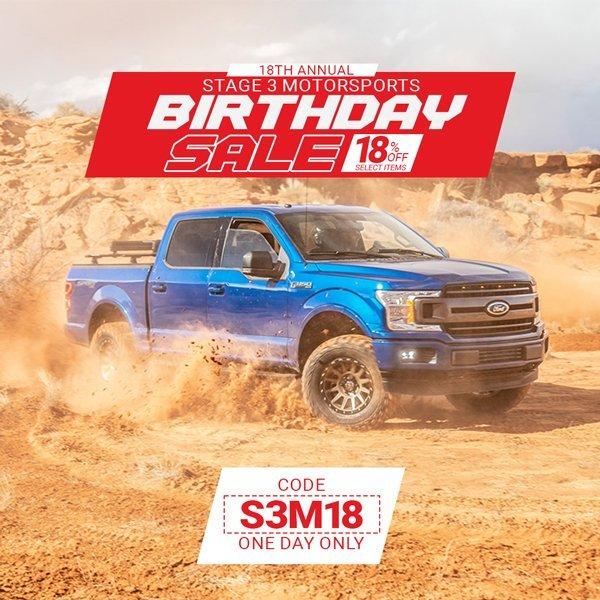 Ford F-150 Lightning Stage3Motorsports 18th Birthday Sale is Now LIVE! 18th_birthday_sale_sq-1_small-