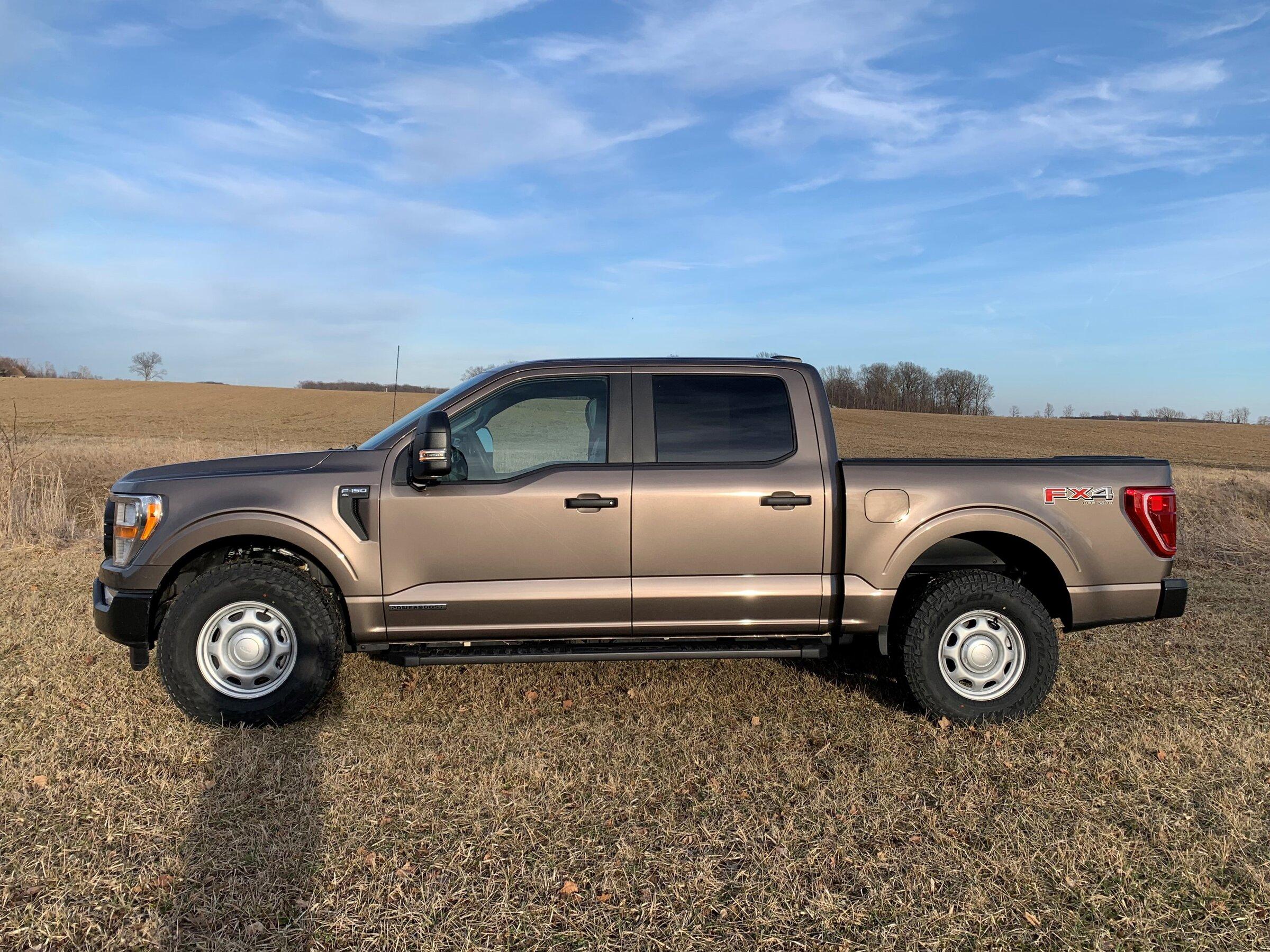 Ford F-150 Lightning 285/75 R17 Confirmed Fit With Stock Wheels and Suspension No Lift No Level IMG_0880