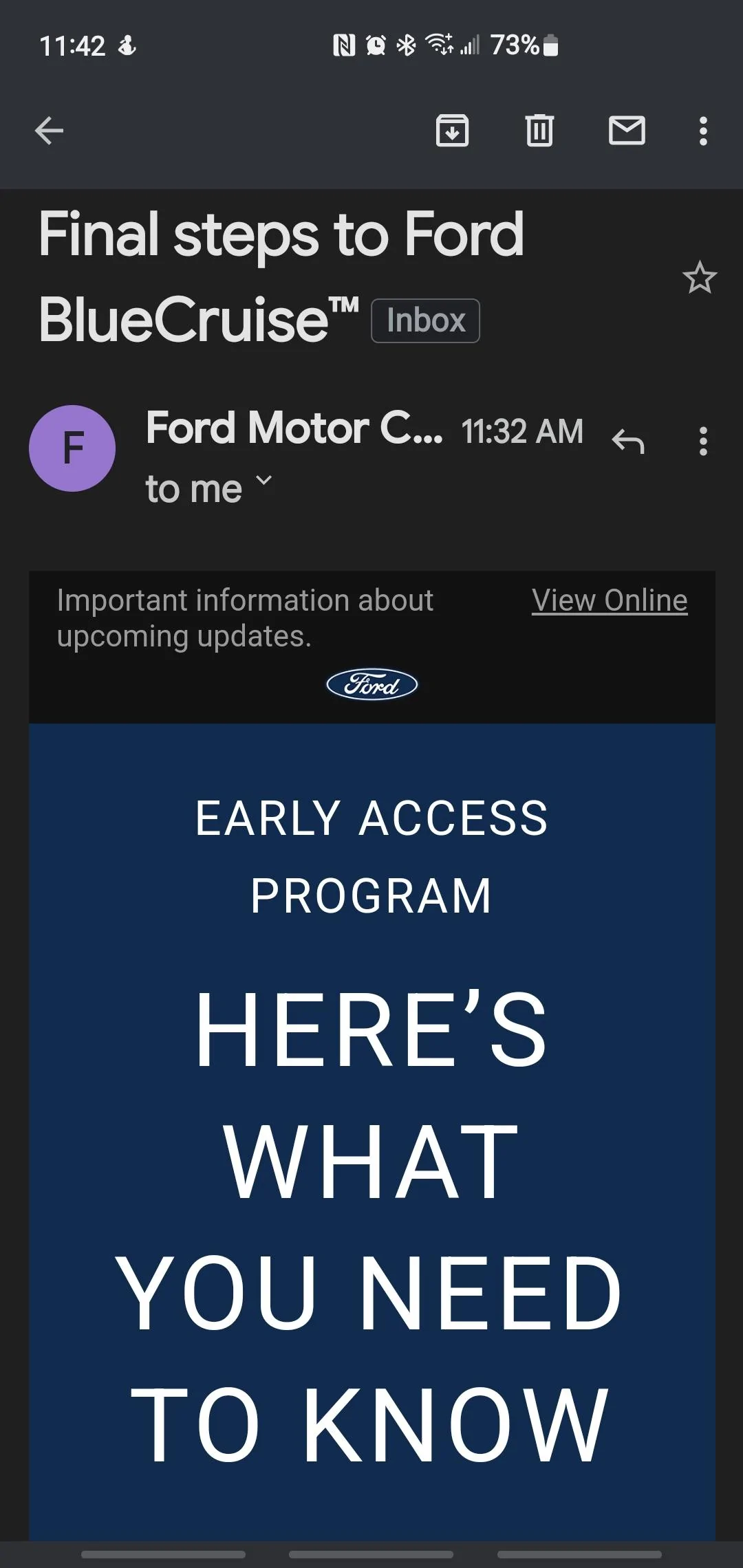 Ford F-150 Lightning Bluecruise OTA Status? Screenshot_20220318-114208_Gmail