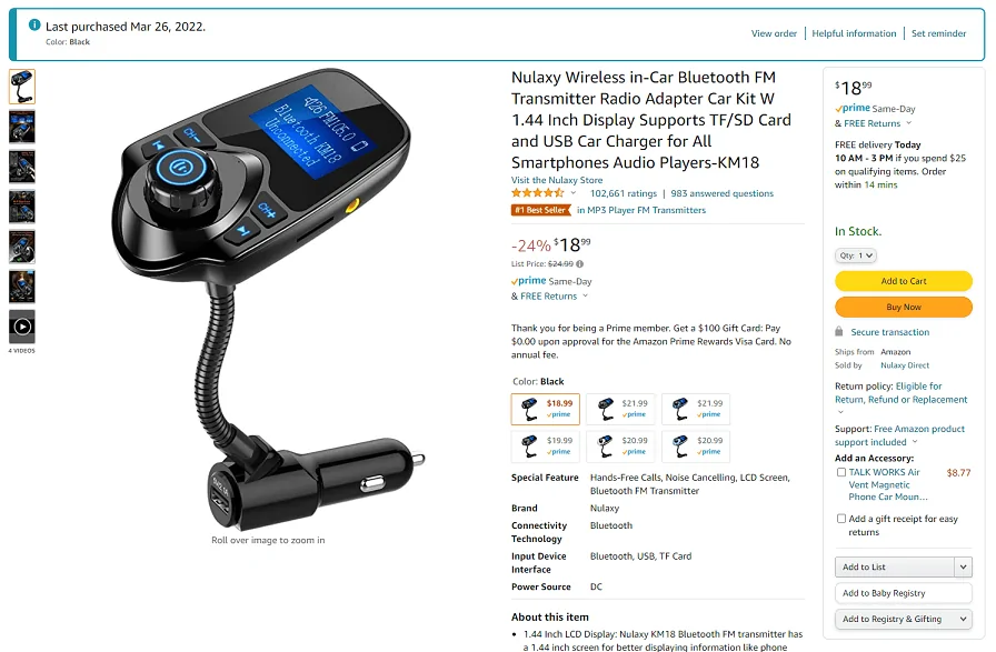 Ford F-150 Lightning Audio in from ham radio 1
