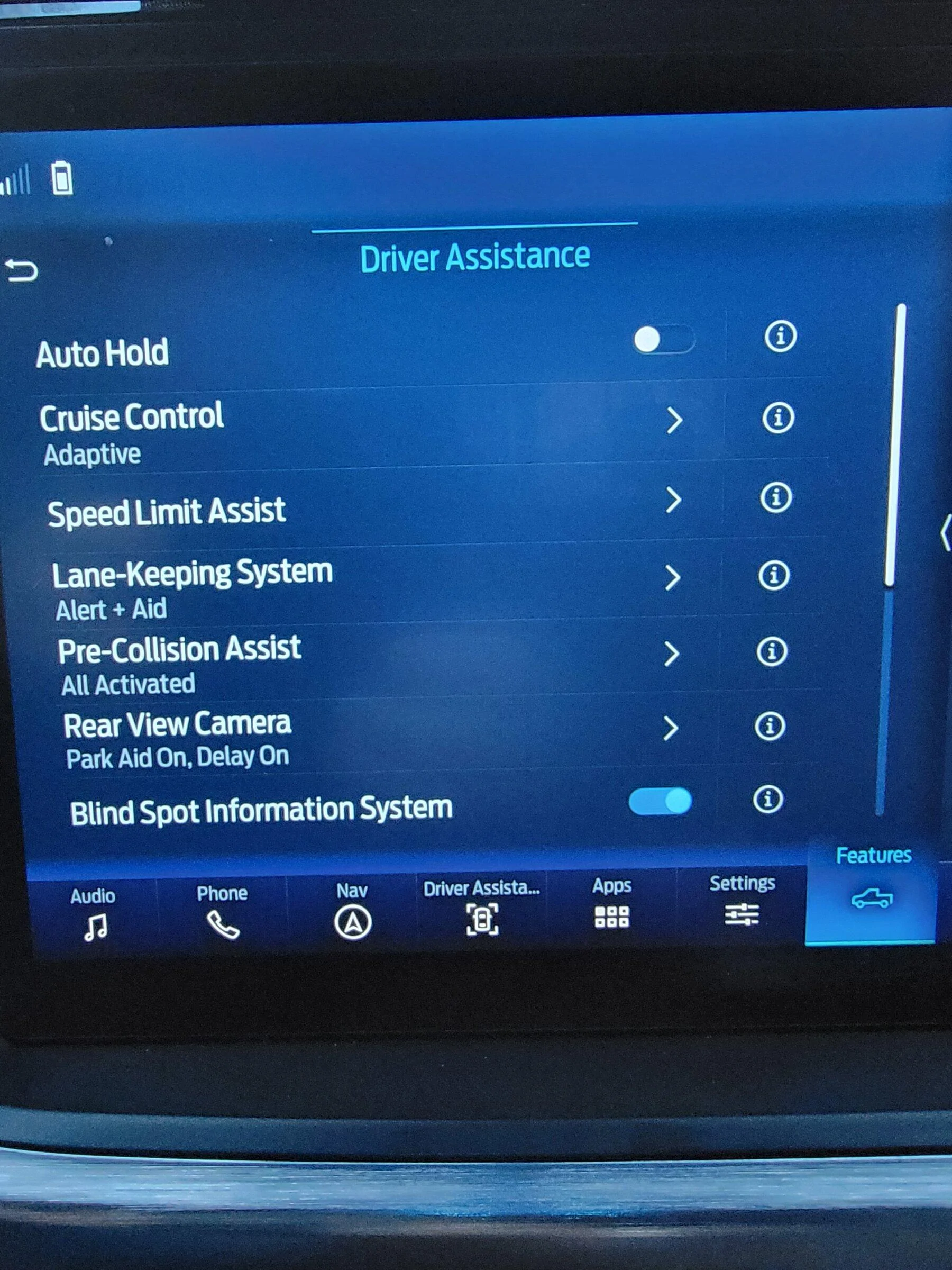 Ford F-150 Lightning Blue Cruise Not allowing hands free 20220327_200415