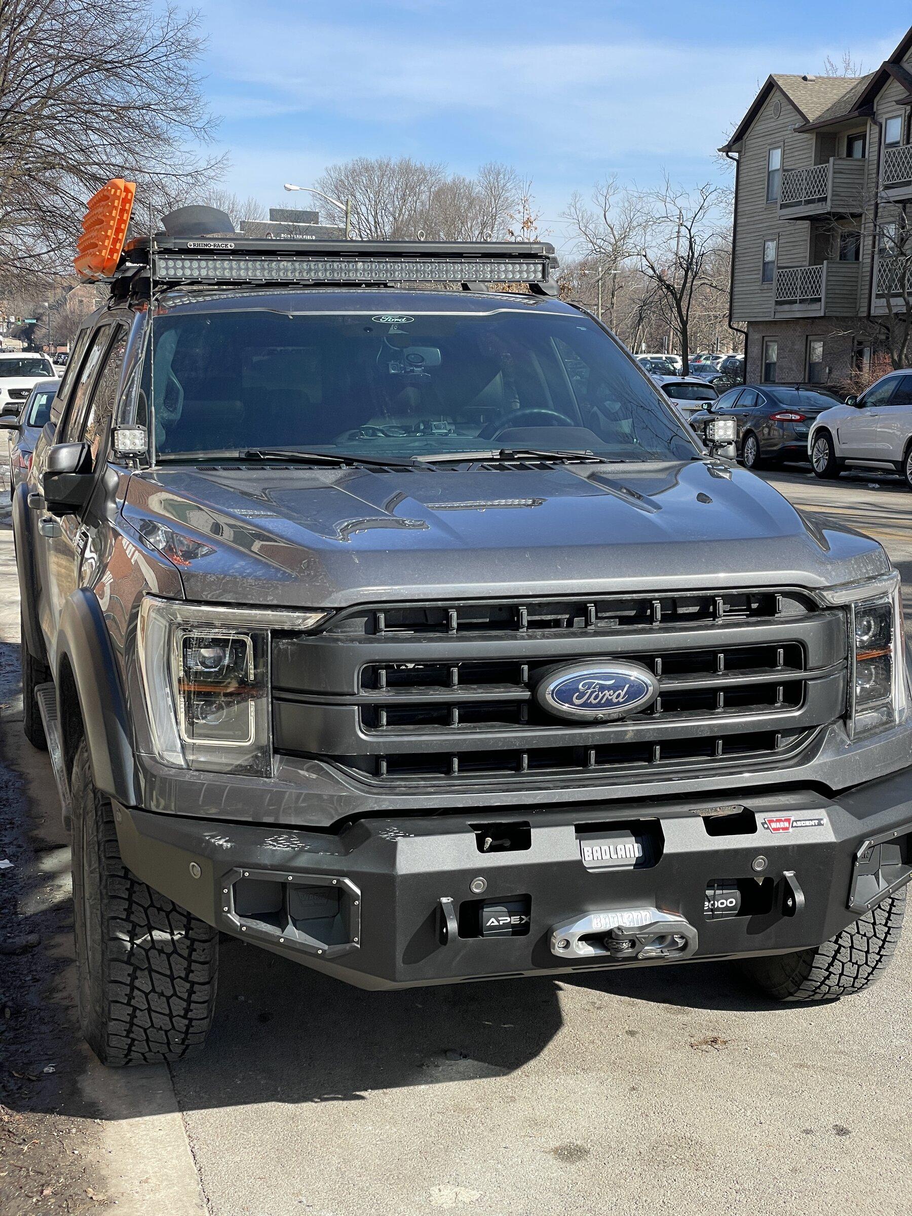 Ford F-150 Lightning Real Life Warn Ascent Winch Bumper on 2021 F-150 IMG_4775.JPG