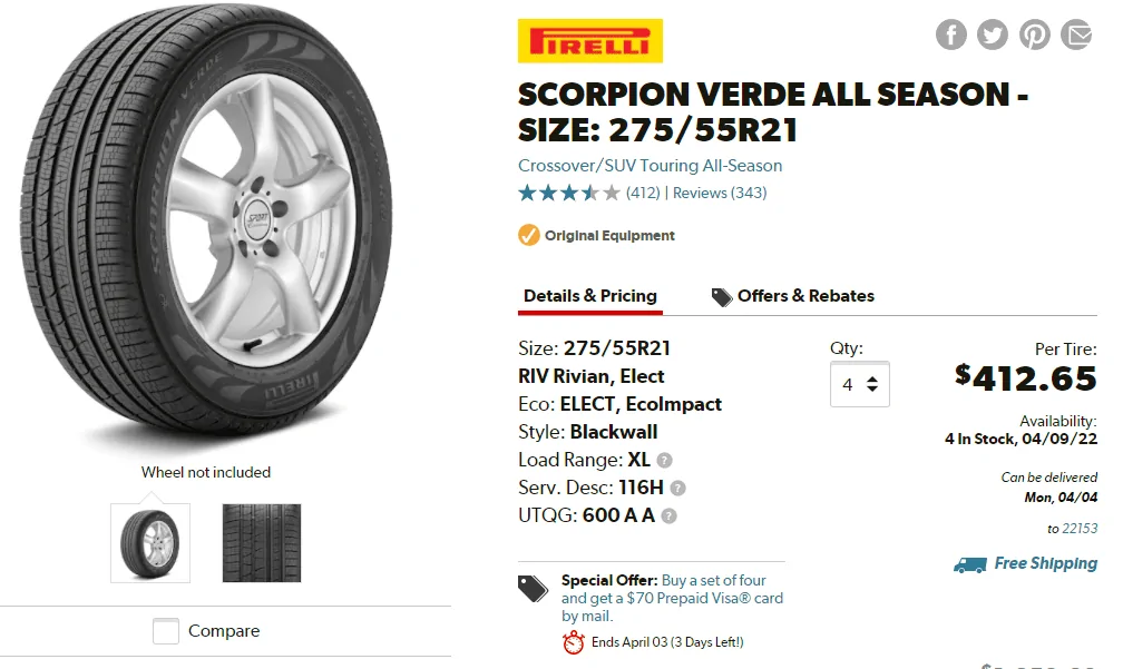 Ford F-150 Lightning Lightning 20" AT vs AS tire option.  Does anyone have info about these tires? 1648828168729