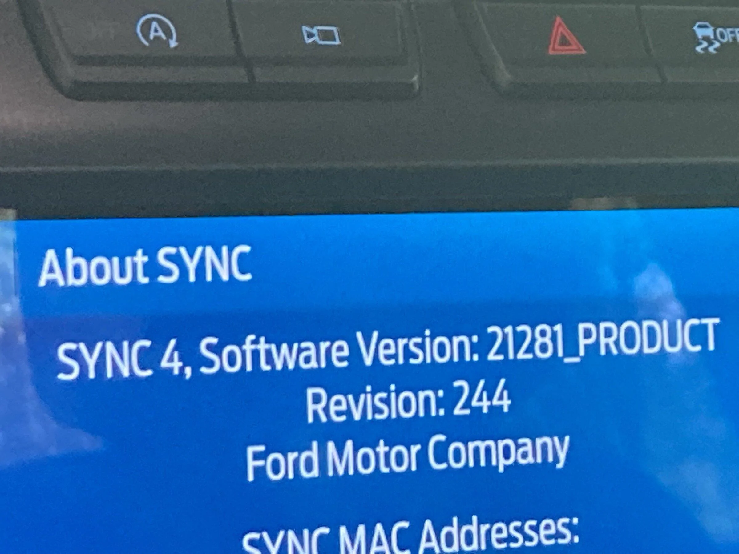 Ford F-150 Lightning Partial update? Interface issues. Ford site shows nothing to download. 2