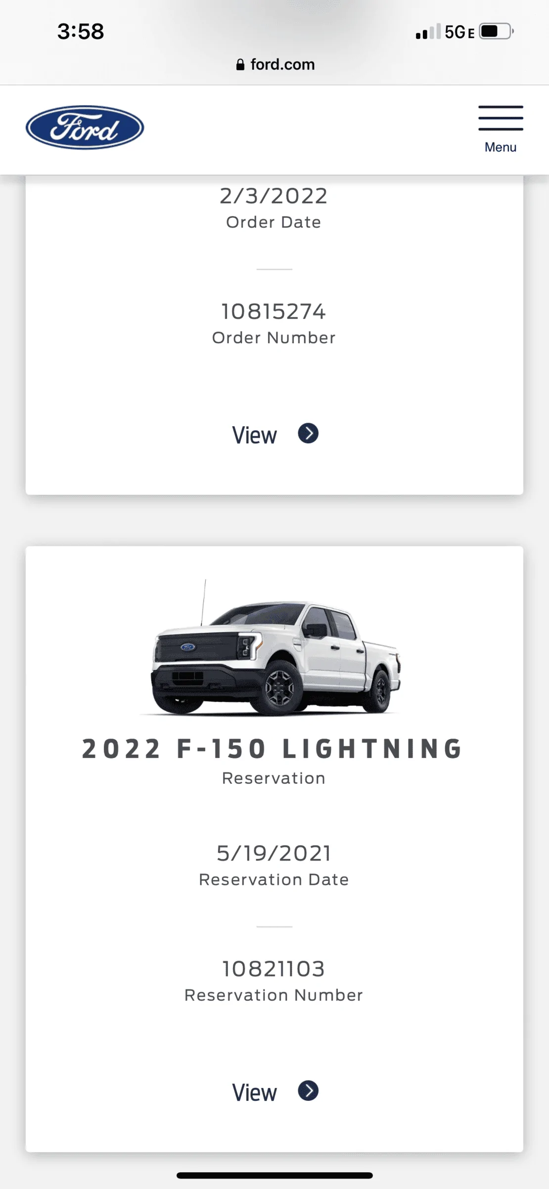 Ford F-150 Lightning Lightning Reservation Extended 34956AFF-8DBE-45D6-AEC2-72500AB77C08