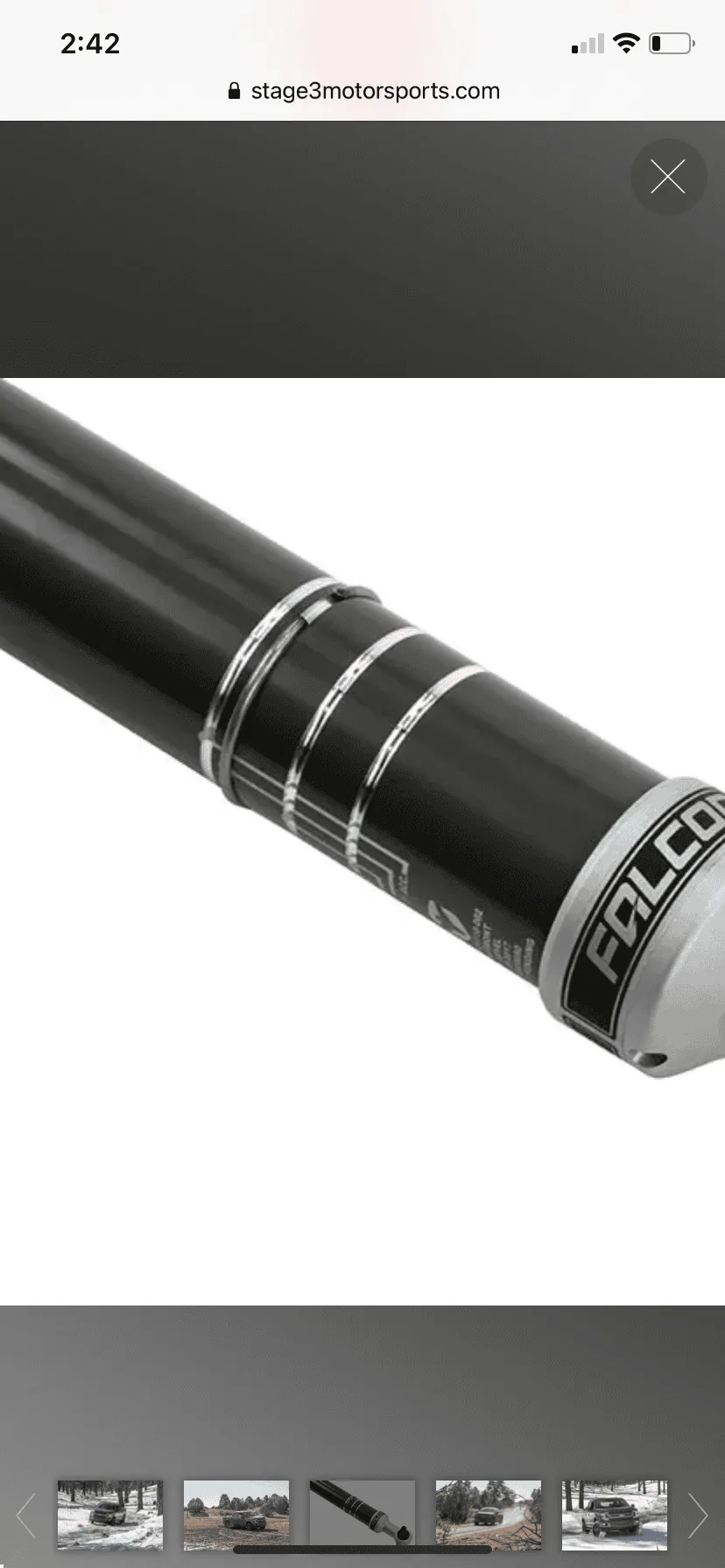 Ford F-150 Lightning Did Falcon sport/haul shocks. Couple pics. 50F707BD-A922-4B24-9155-C6A1E271E81F