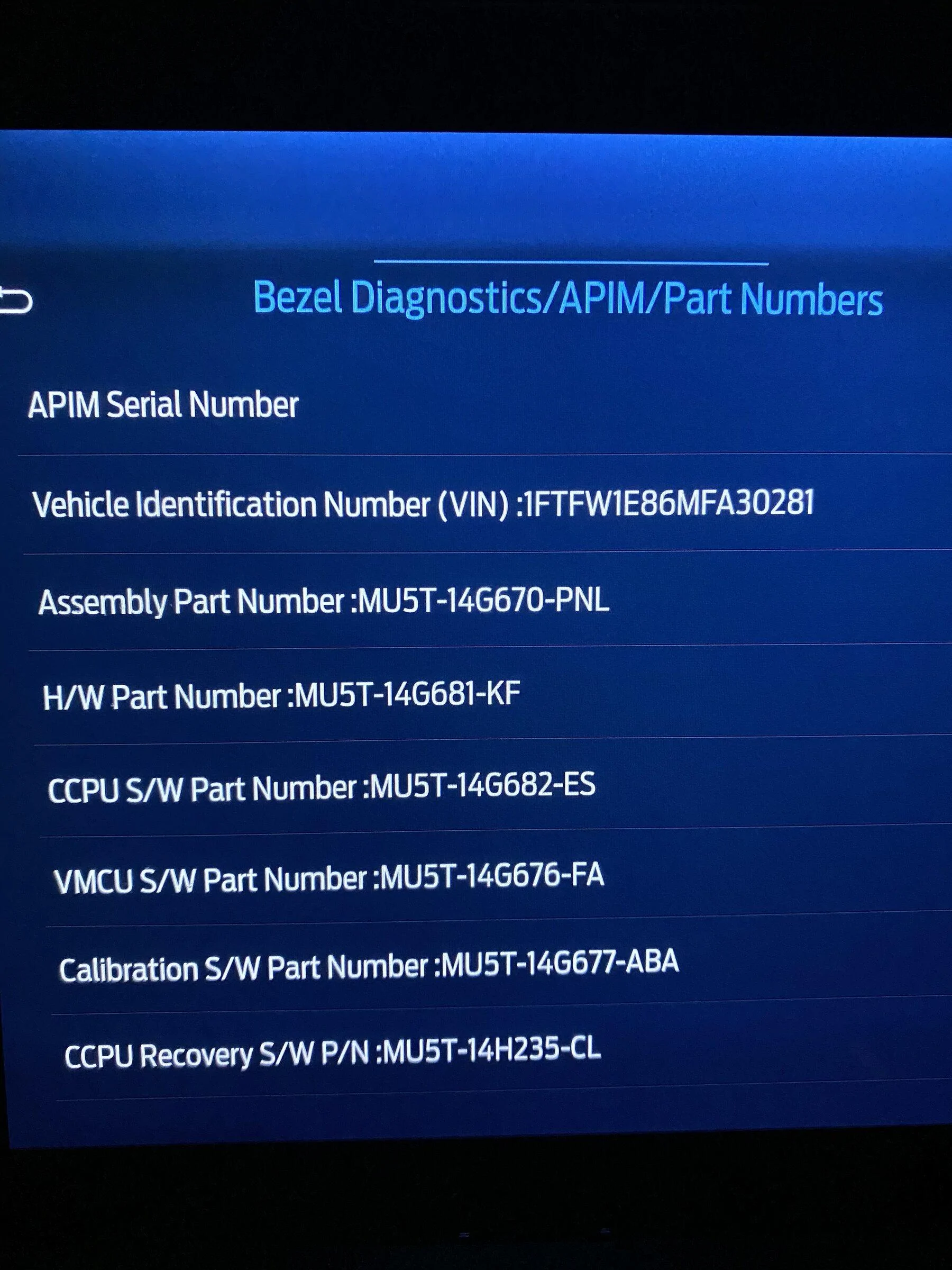 Ford F-150 Lightning APIM/CarPlay issue 8AF949C9-D8F6-44E2-AFEA-5108C59021C3