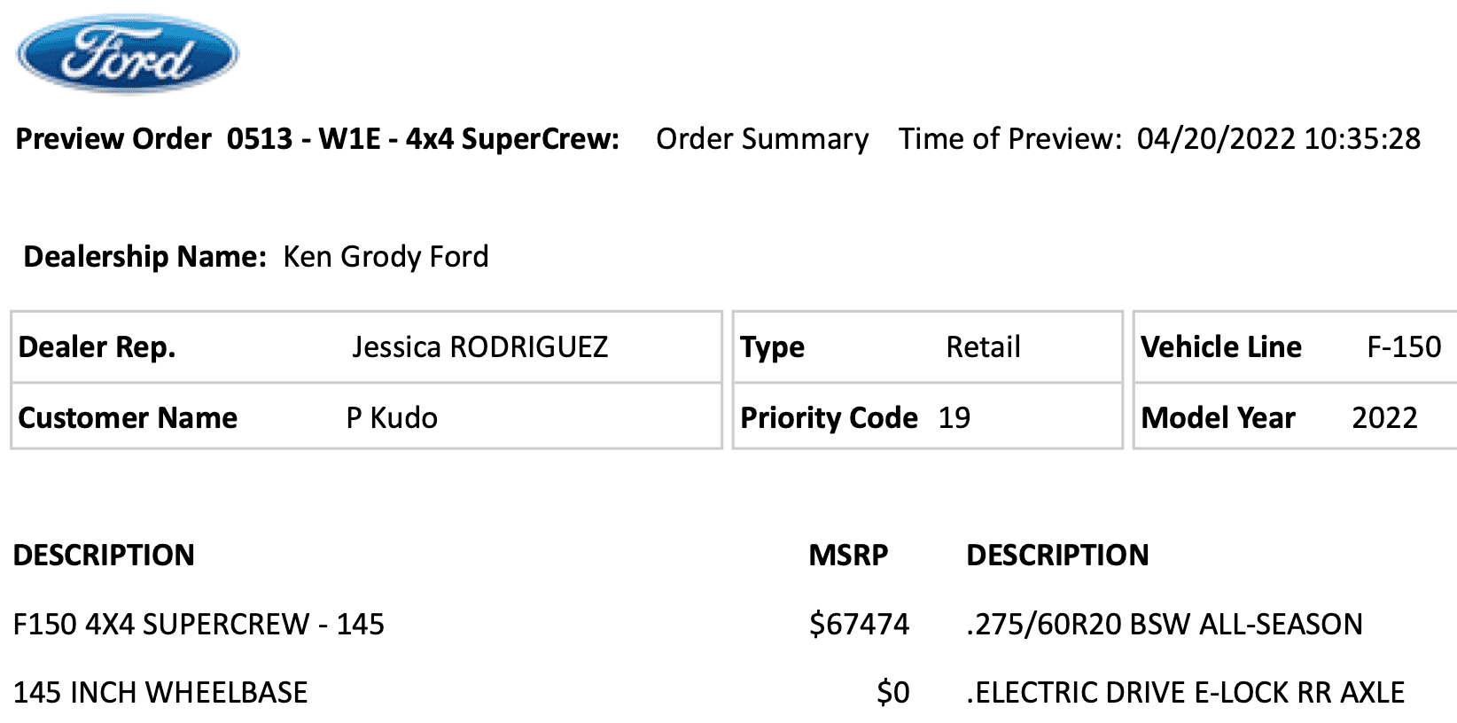 Ford F-150 Lightning List: F-150 Lightning dealers that do / don't apply ADM (price markup) Screen Shot 2022-04-20 at 11.08.33 AM