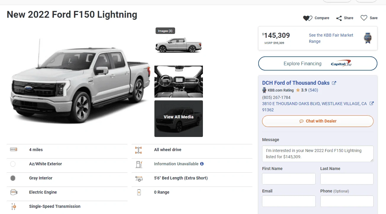 Ford F-150 Lightning List: F-150 Lightning dealers that do / don't apply ADM (price markup) Lightning 145k