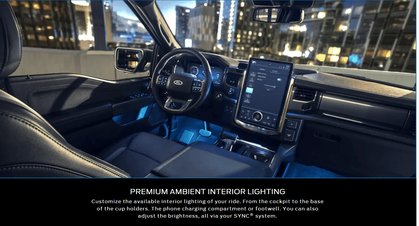 Ford F-150 Lightning Ambient Lighting Lariat 1651891912142