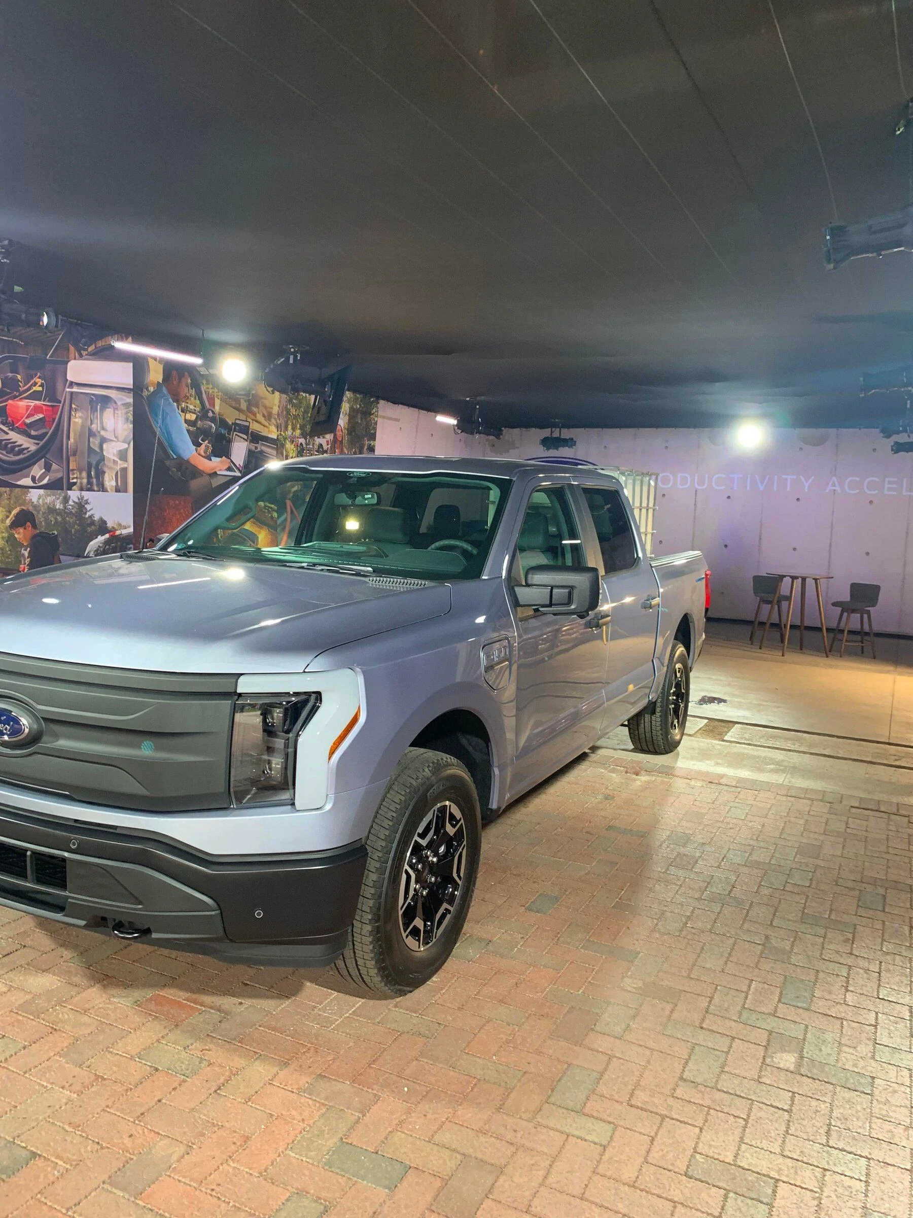 Ford F-150 Lightning ICED BLUE SILVER F-150 Lightning Photos & Club Iced Blue Silver F150 Lightning EV a