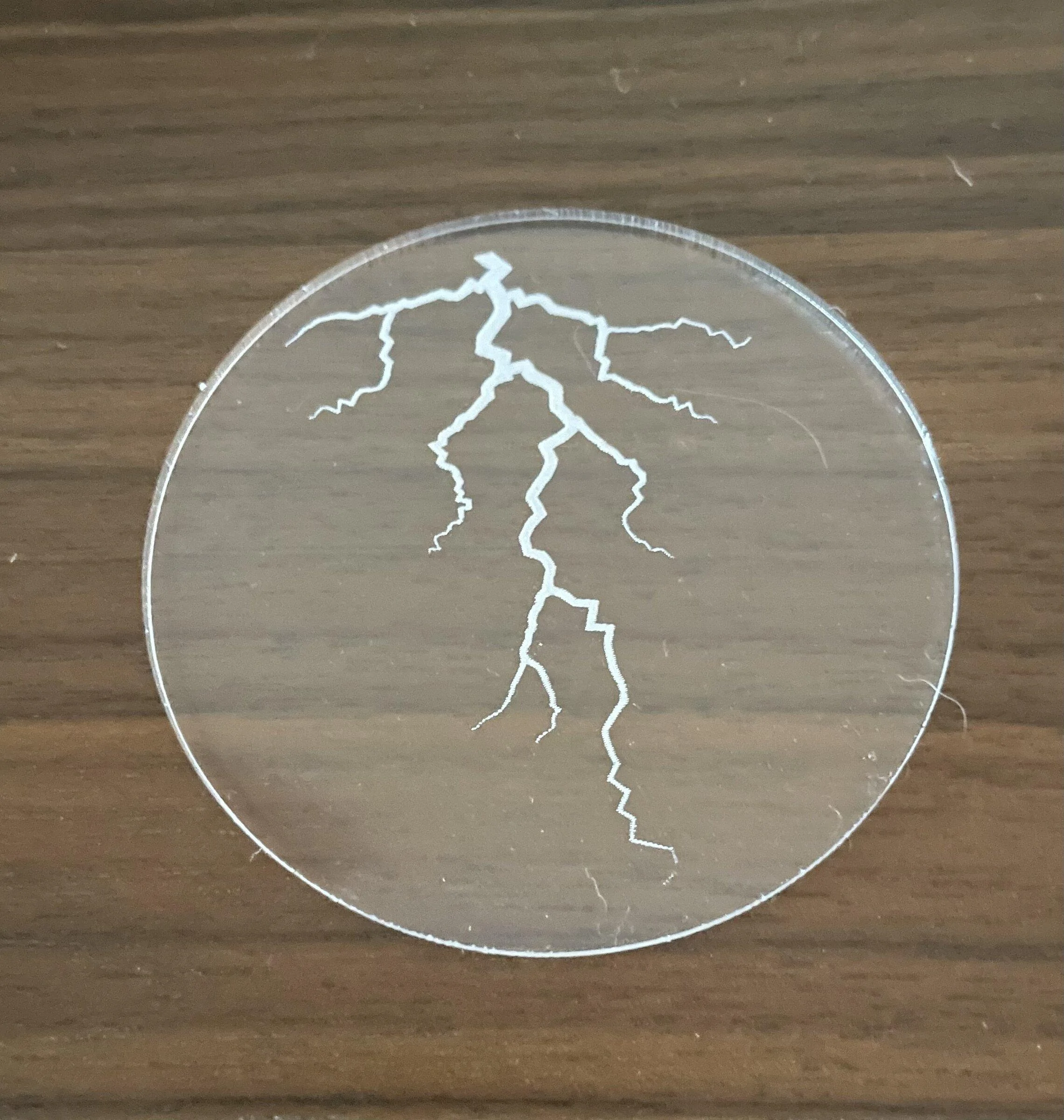 Ford F-150 Lightning Lightning cupholder discs - for ambient lights IMG_1231