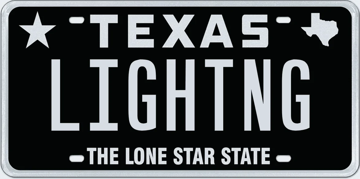 Ford F-150 Lightning Personalized vanity license plate ideas for your Lightning ? LIGHTNG license plat