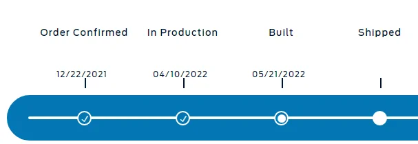 Ford F-150 Lightning Proof at least one 2022 Lightning has achieved "built" status. [Update: now "shipped"]! 1653341237081