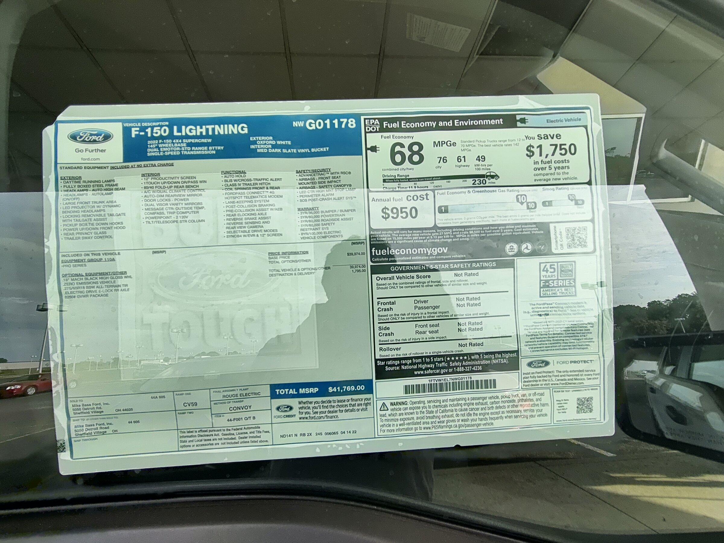 Ford F-150 Lightning Proof at least one 2022 Lightning has achieved "built" status. [Update: now "shipped"]! IMG_20220525_174456