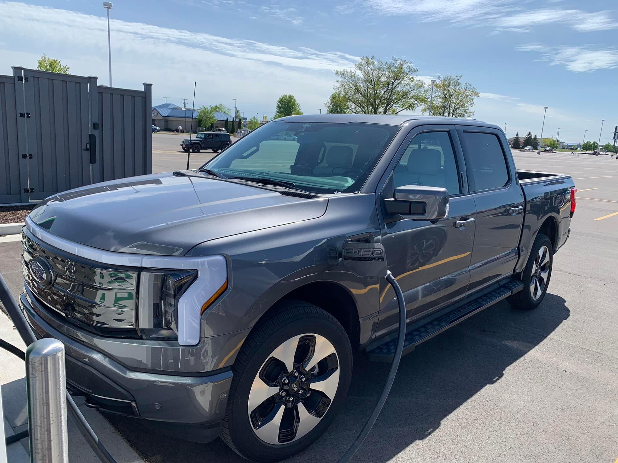 Ford F-150 Lightning CARBONIZED GRAY F-150 Lightning Photos & Club Carbonized Gray F-150 Lightning Charging EV 4