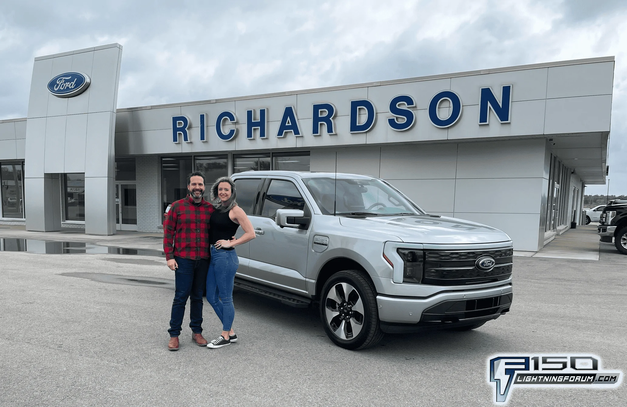 Ford F-150 Lightning ICONIC SILVER F-150 Lightning Photos & Club firstdeliveredf150lightning-png