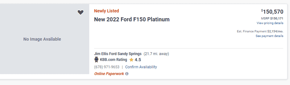 Ford F-150 Lightning List: F-150 Lightning dealers that do / don't apply ADM (price markup) 1654111699408