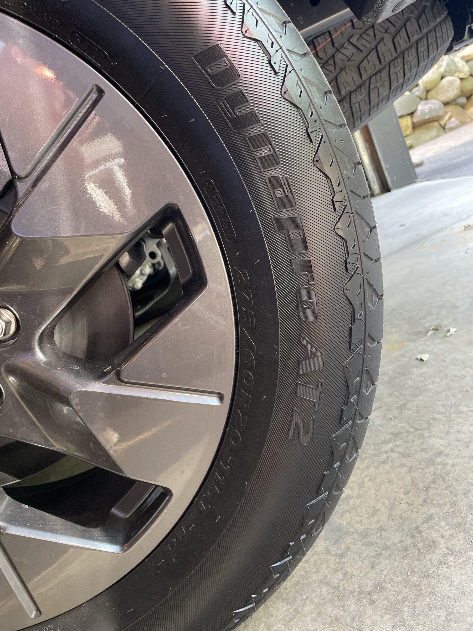 Ford F-150 Lightning Lightning AT tire info - Hankook Dynapro AT2 Lightning Dynapro AT2 tire