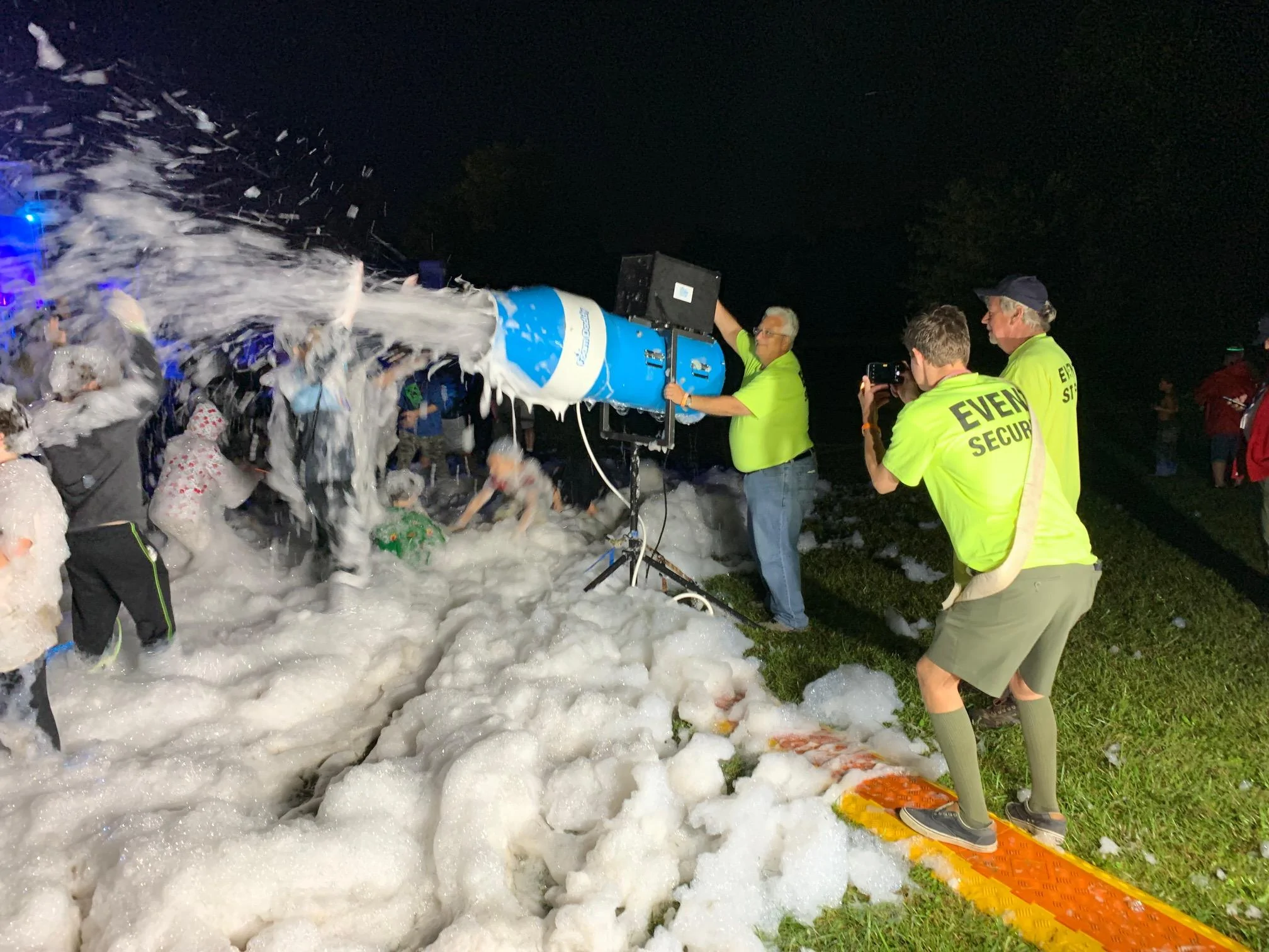Ford F-150 Lightning Rolling Coal in a Lightning Bubble Machin
