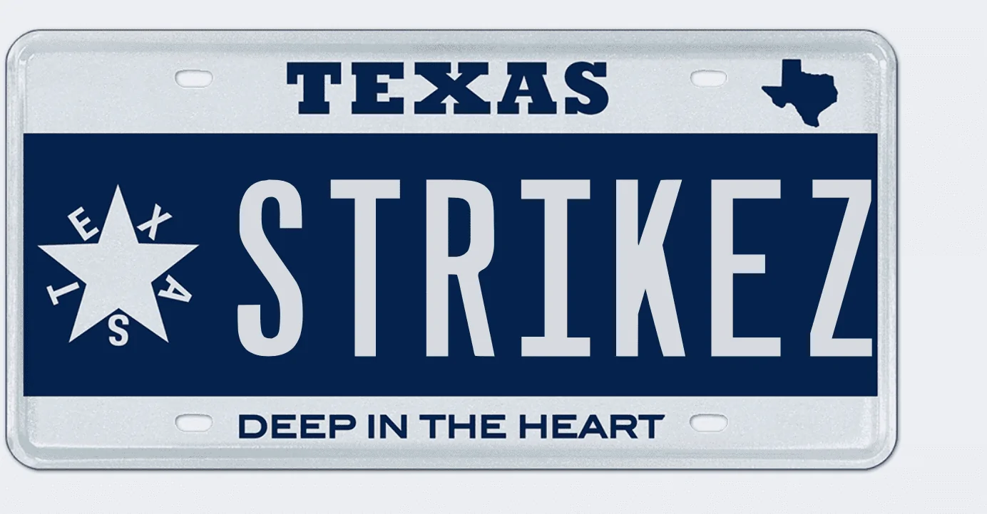 Ford F-150 Lightning Personalized vanity license plate ideas for your Lightning ? strikez