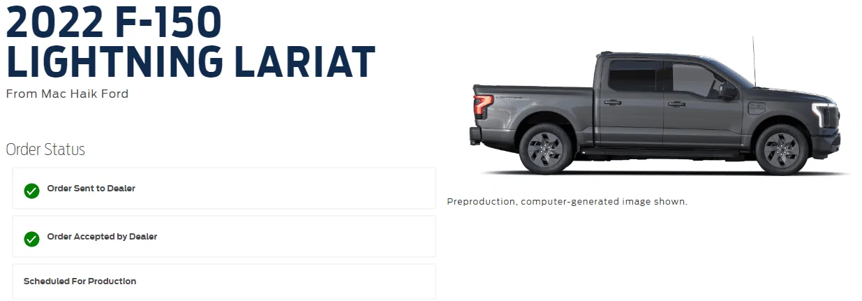 Ford F-150 Lightning Wave 7 Orders & Allocations --Phone Call from Dealer 1655306170920