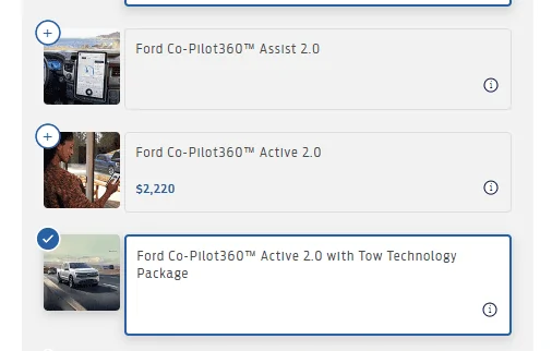 Ford F-150 Lightning Co-Pilot 360 Active Options - What am I missing here? 1655413023689