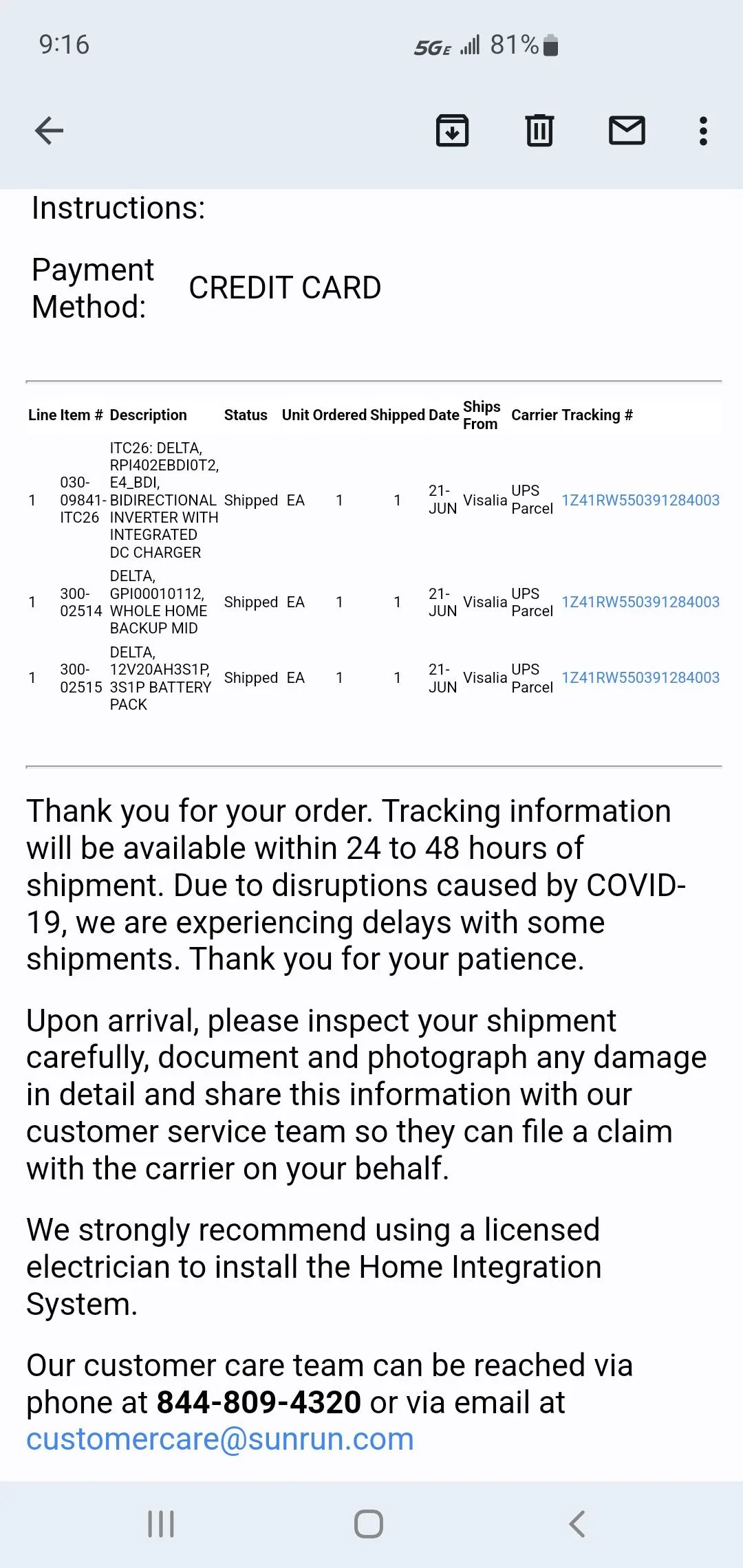 Ford F-150 Lightning My HiS (Home Integration System) has arrived! Screenshot_20220621-211625_Gmail
