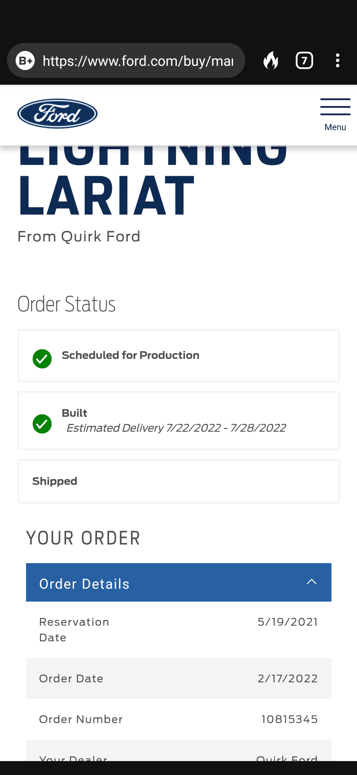 Ford F-150 Lightning ✅ 6/6 Lightning Build Week Group Screenshot_20220701-035121