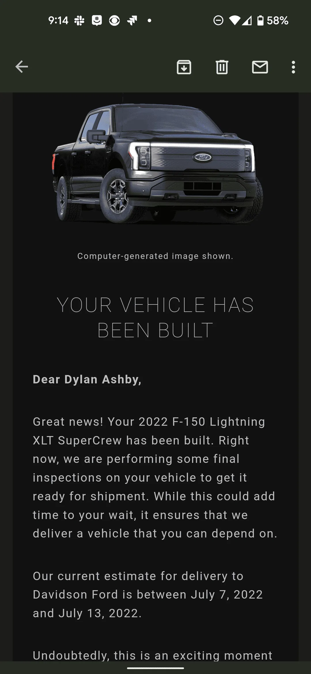 Ford F-150 Lightning ✅  6/13 Lightning Build Week Group Screenshot_20220701-091437