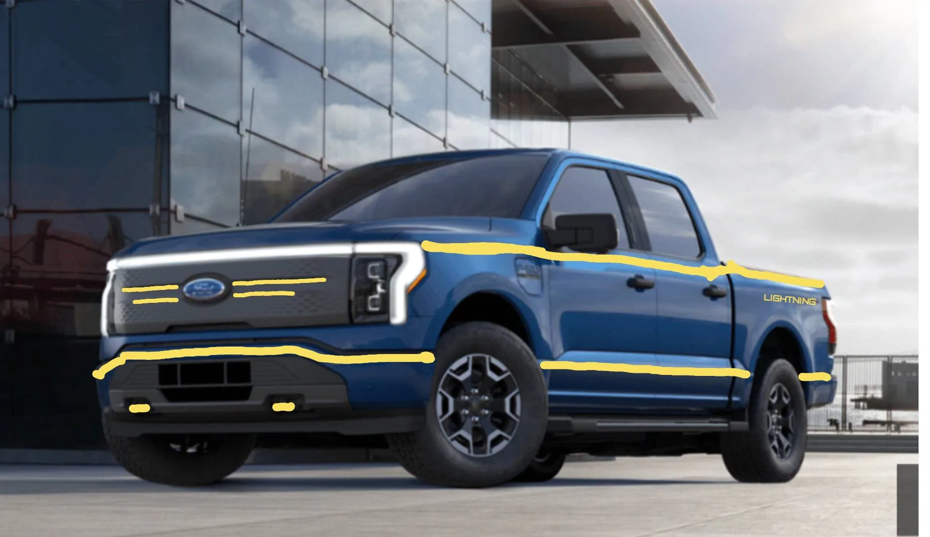 Ford F-150 Lightning Thoughts on pinstripes? sketch-1657050514439