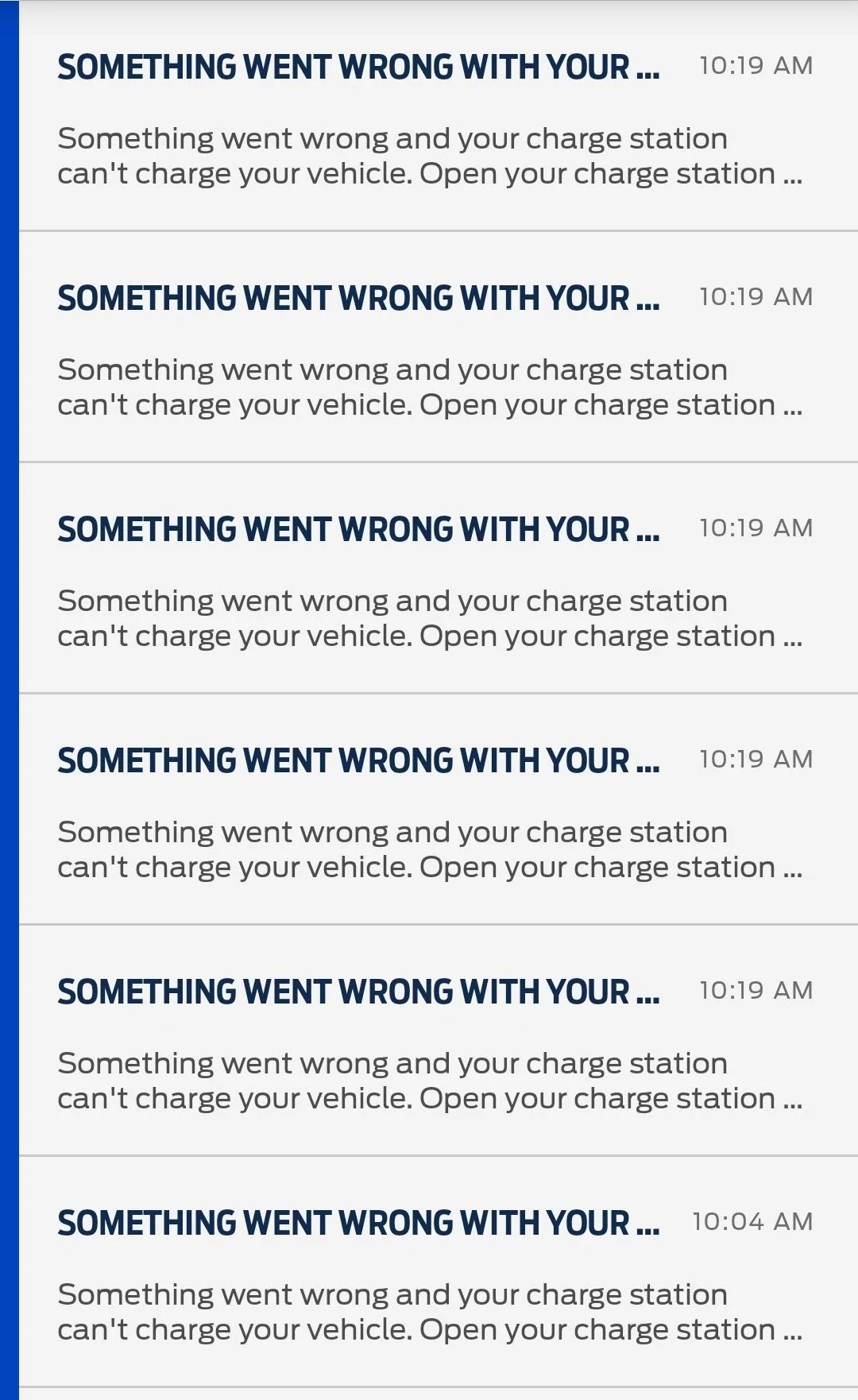 Ford F-150 Lightning Charge Station Pro Problems SmartSelect_20220705-225810_FordPass