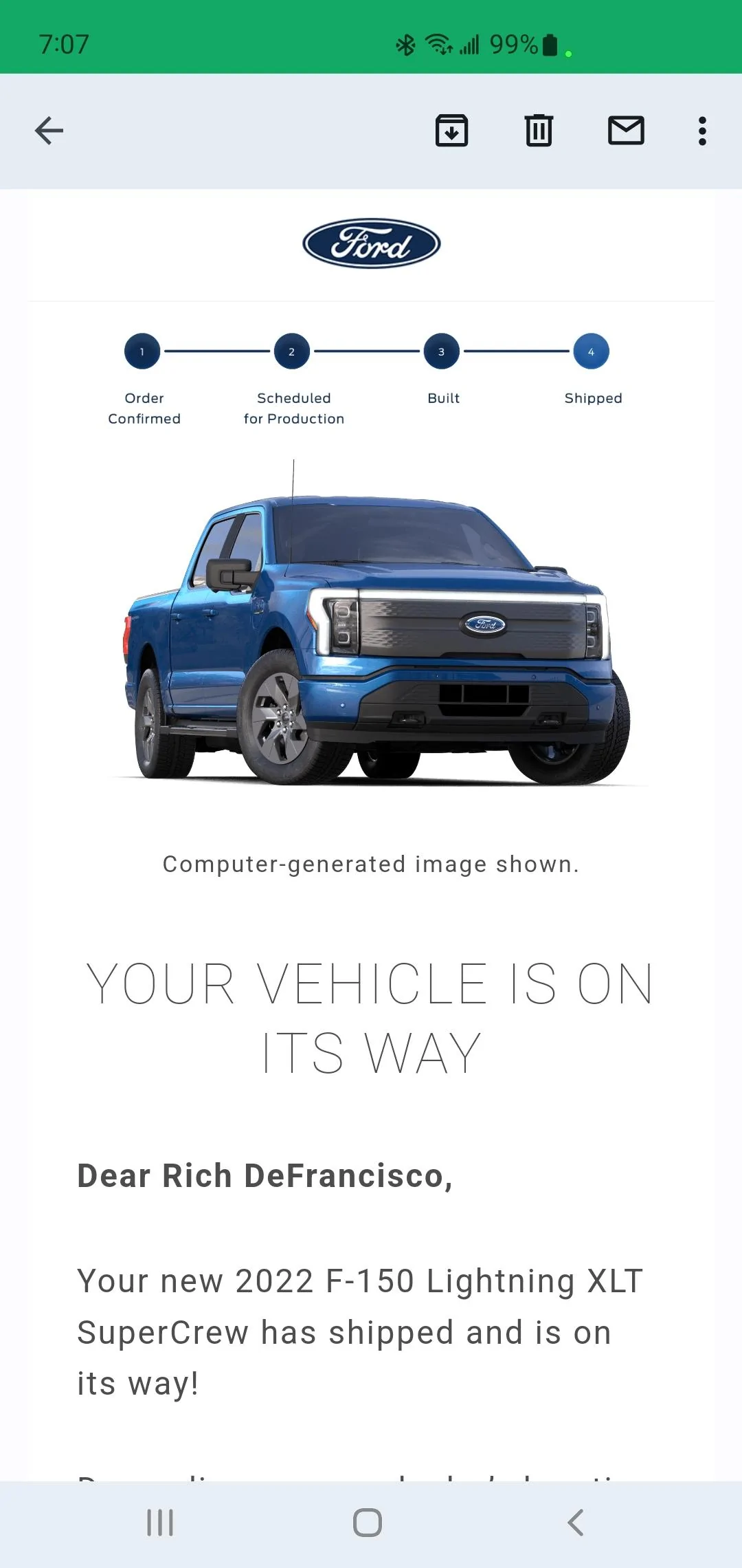 Ford F-150 Lightning ✅ 4/18 Lightning Build Week Group Screenshot_20220706-070759_Gmail