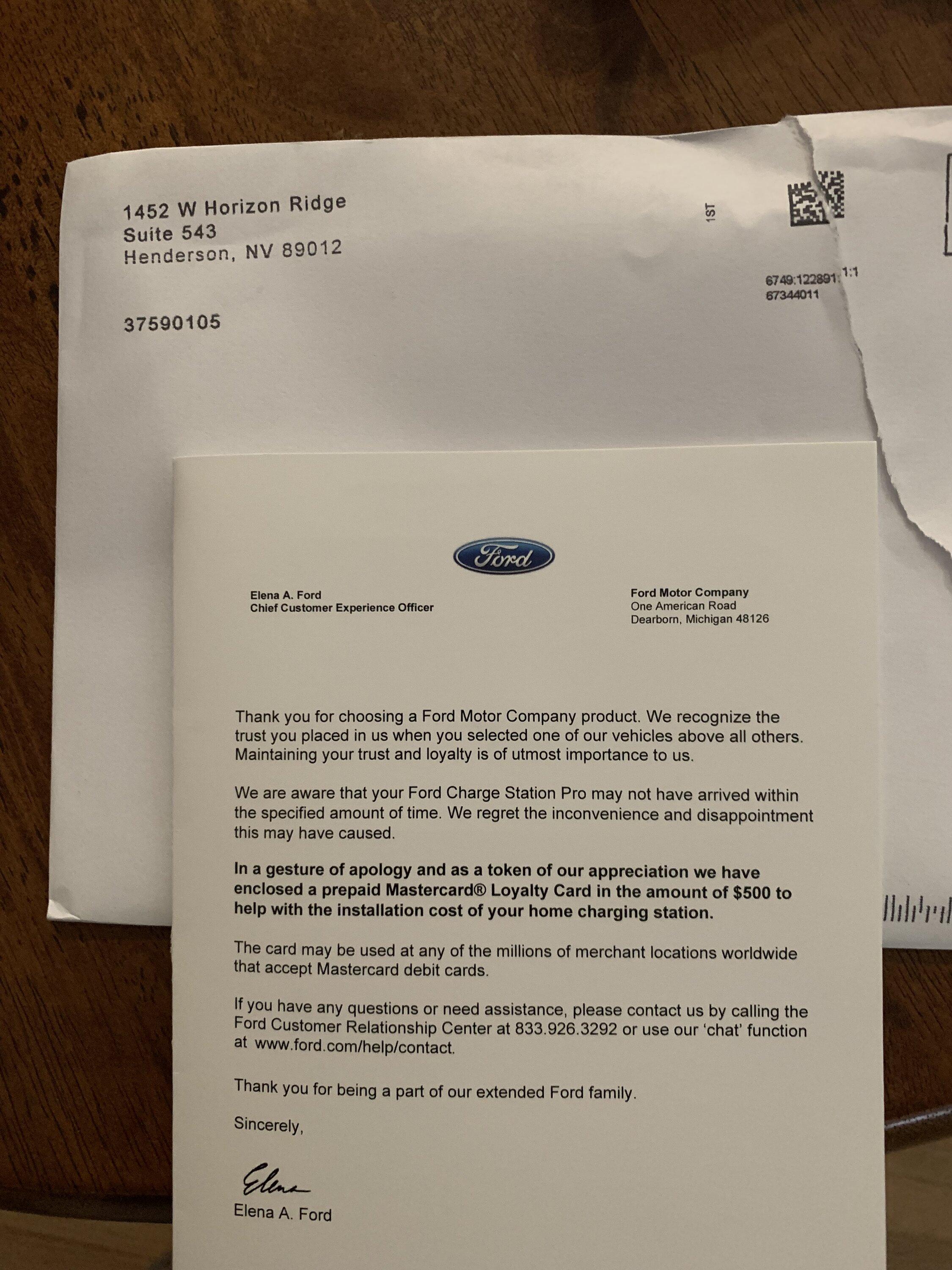 Ford F-150 Lightning Those with ER deliveries prior to July 1:  Have any of you been contacted about the $500 gift card and extra 250 kWh from EA? 1E1BBB46-727F-47FB-AF62-837A8BF9B0CE