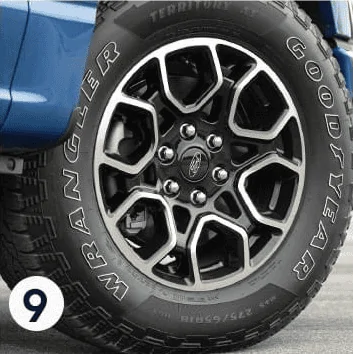 Ford F-150 Lightning XLT & Lariat Sport Tires: Closer Look at the Goodyear Wrangler Territory A/T 1609291117234