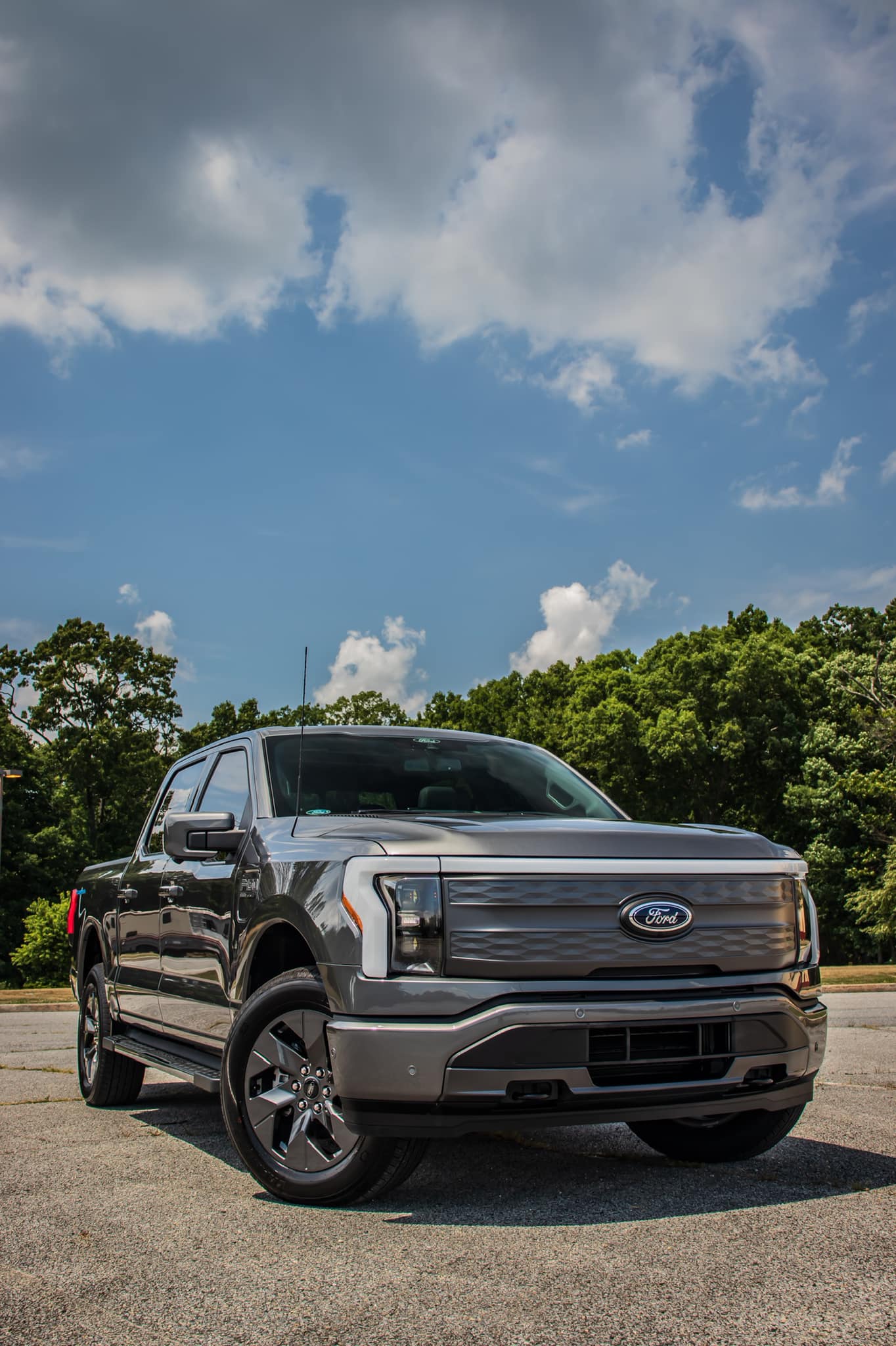 Ford F-150 Lightning STONE GRAY F-150 Lightning Photos & Club Stone Gray Ford F150 Lightning 2022 1