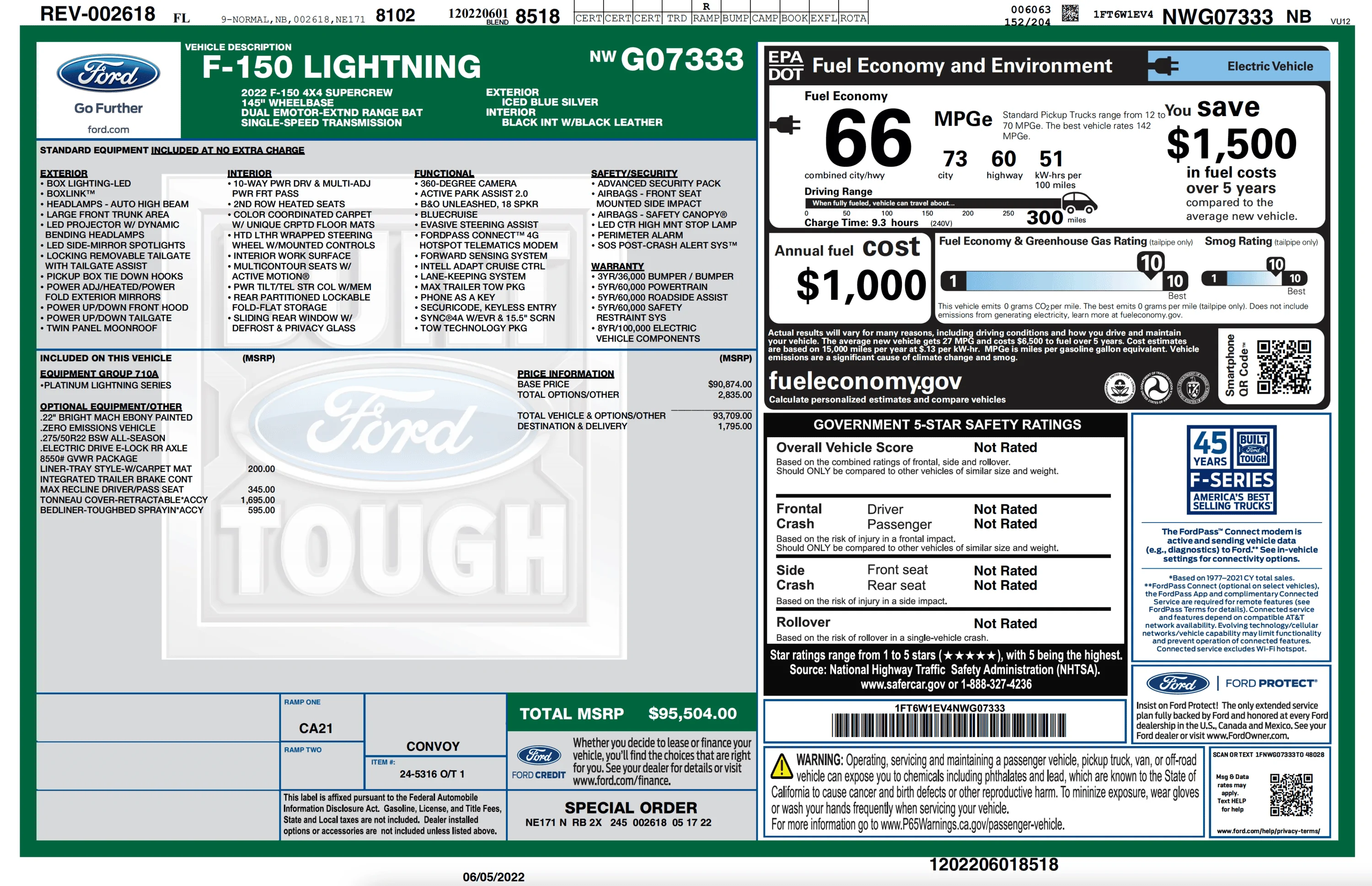 Ford F-150 Lightning RetraxPRO XR Installed On F-150 Lightning Screen Shot 2022-07-17 at 9.33.36 PM