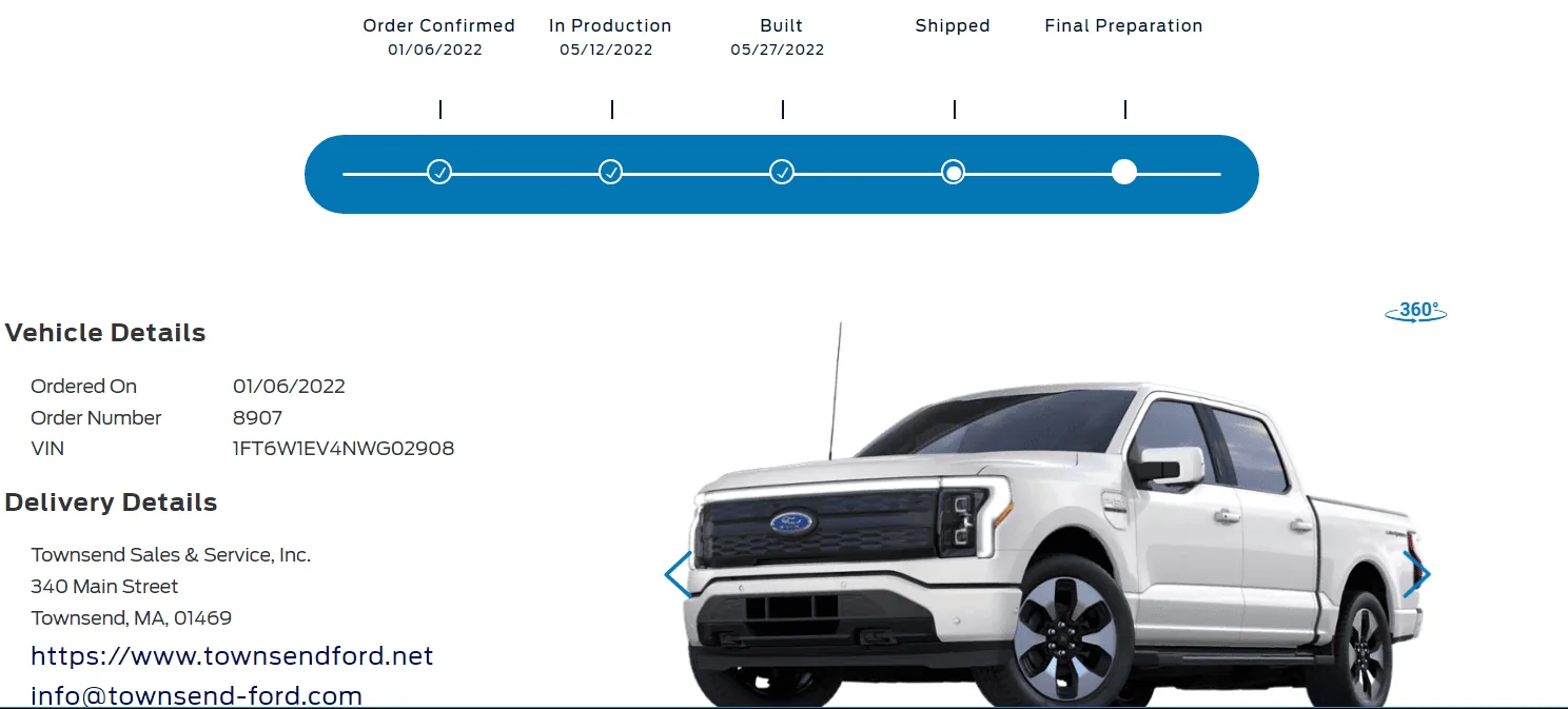 Ford F-150 Lightning ✅ 5/9 Lightning Build Week Group tracker